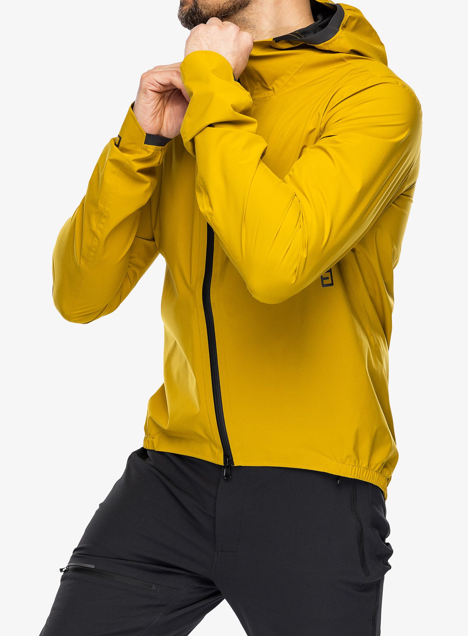 Kolesarska jakna ION Shelter Lite 2.5L Jacket - dark/amber