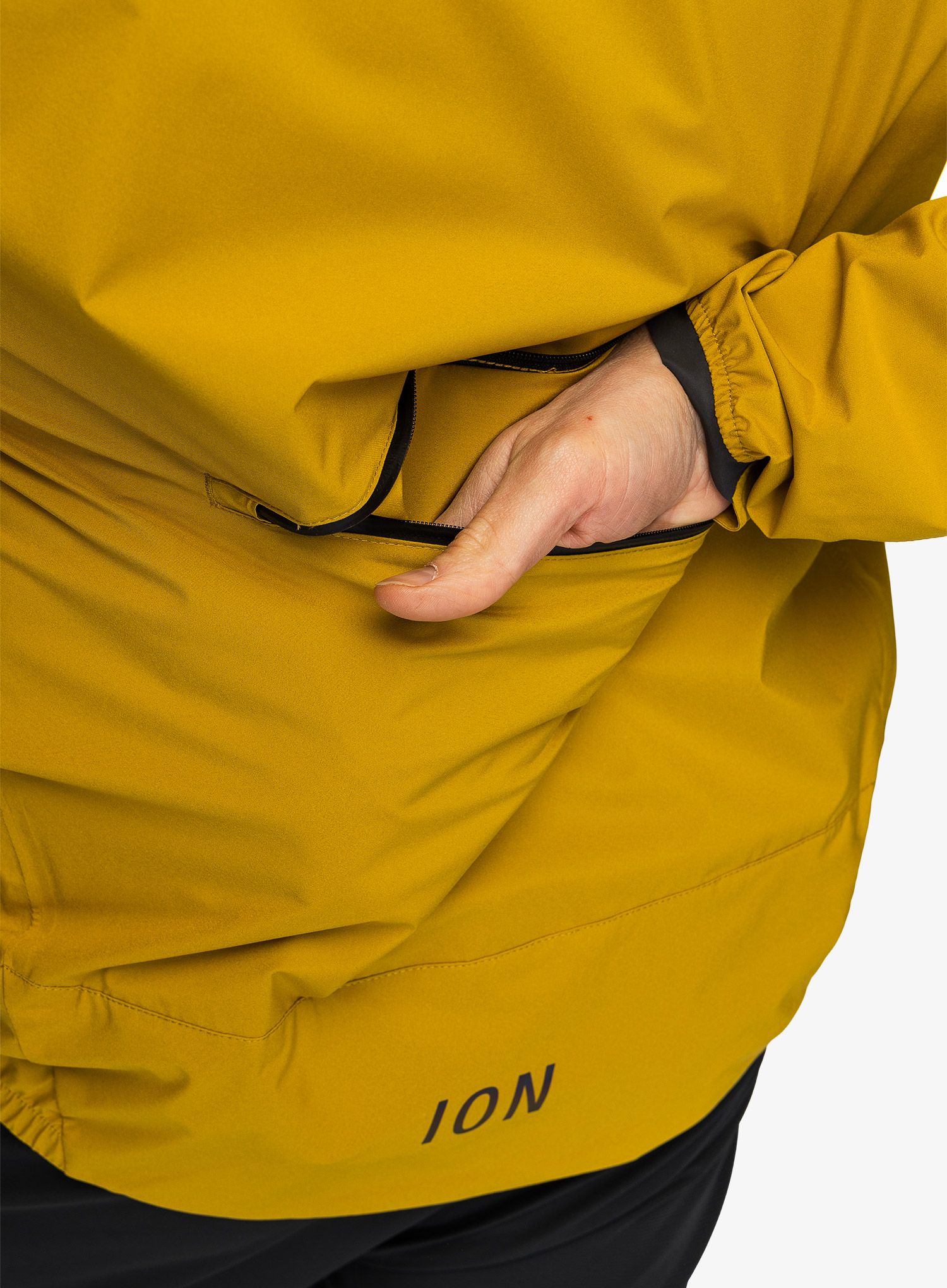 Kolesarska jakna ION Shelter Lite 2.5L Jacket - dark/amber