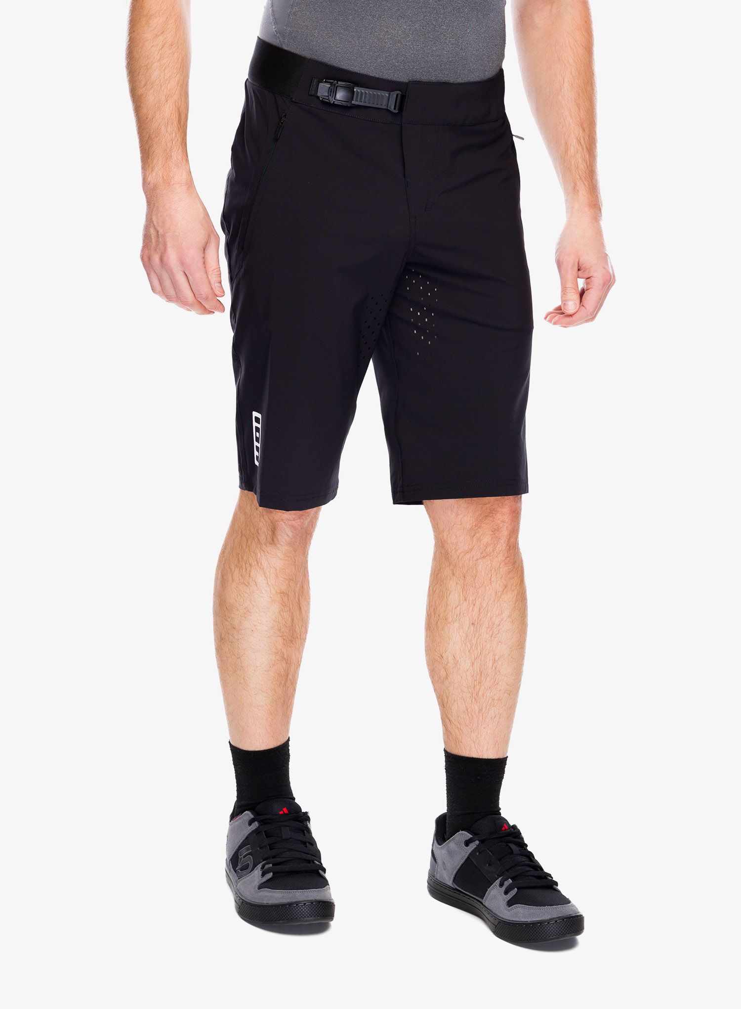 Kolesarske kratke hlače ION Tech Logo Shorts - black