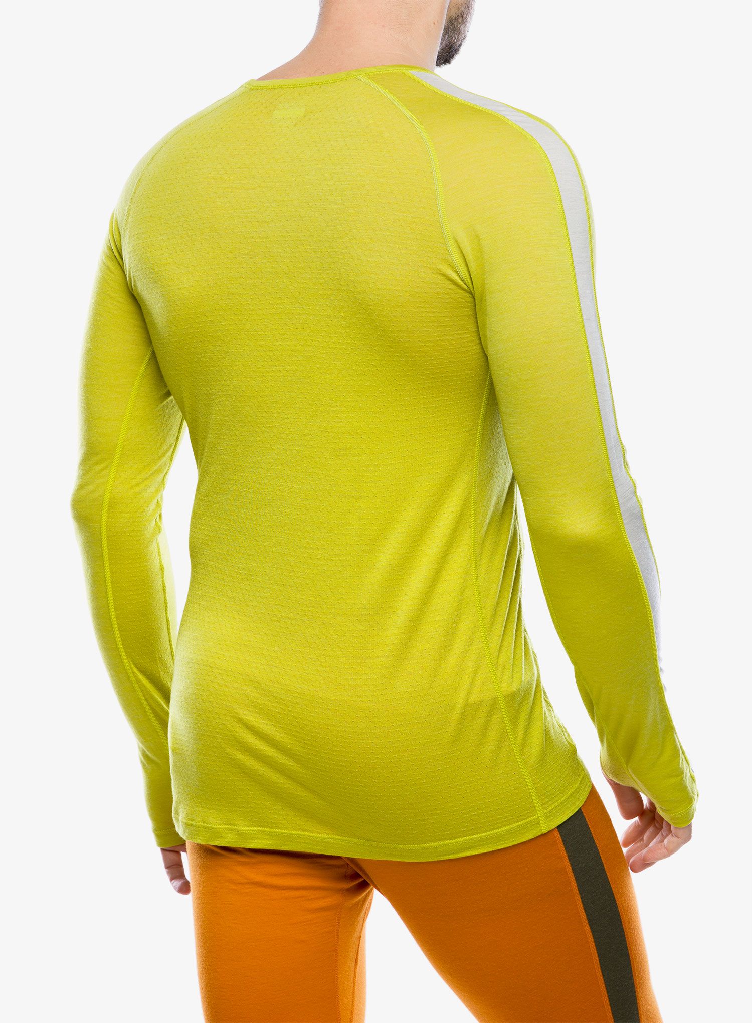 Termo flis jopa Icebreaker 125 ZoneKnit LS Crewe - lime/ether