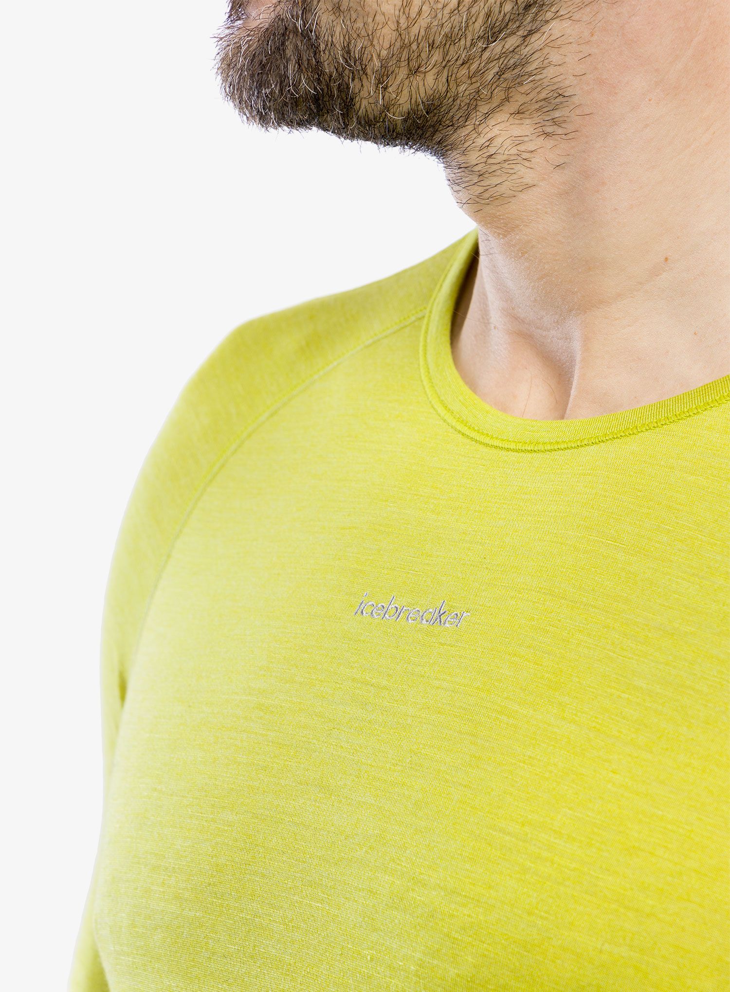 Termo flis jopa Icebreaker 125 ZoneKnit LS Crewe - lime/ether