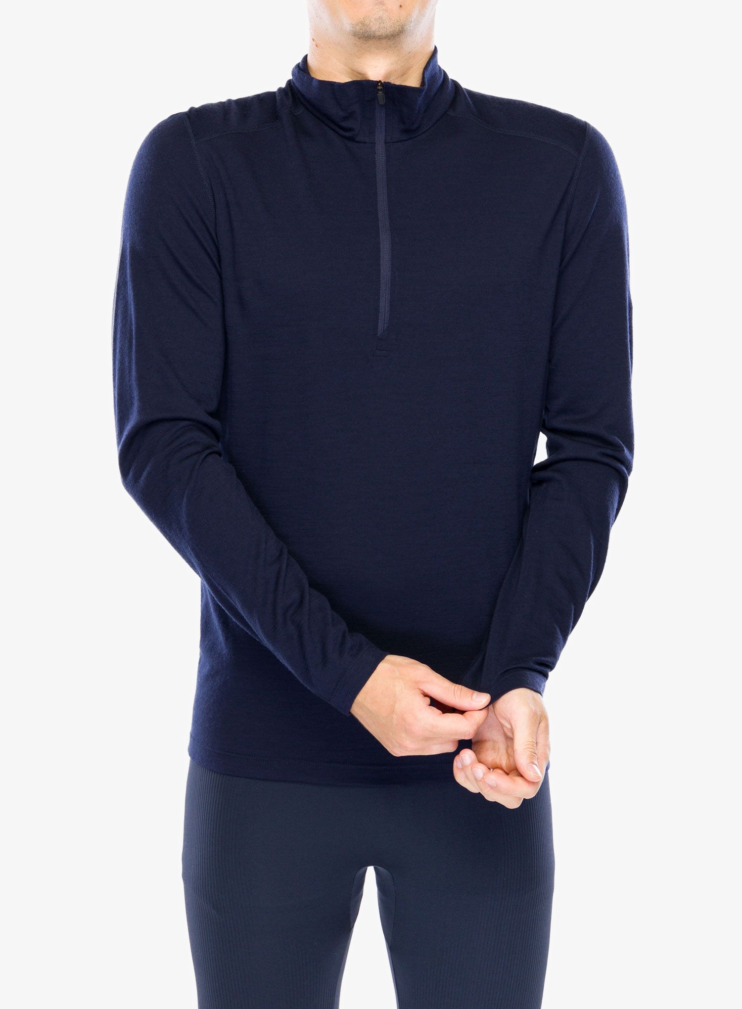 Termo flis jopa Icebreaker 200 Oasis L/S Half Zip - midnight navy