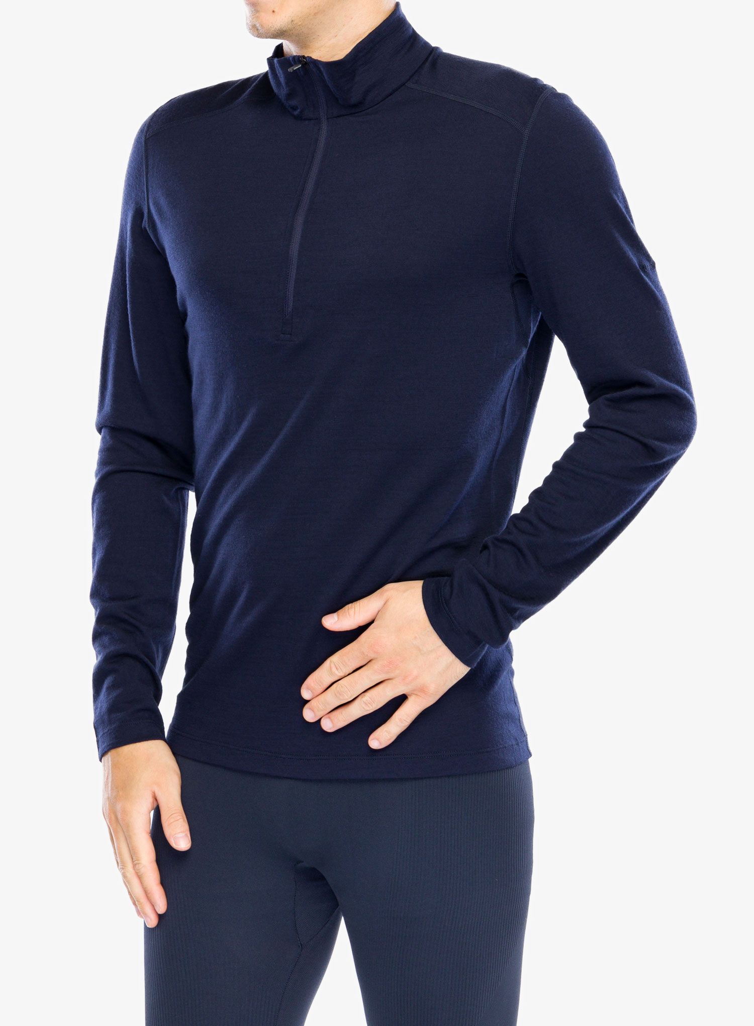 Termo flis jopa Icebreaker 200 Oasis L/S Half Zip - midnight navy