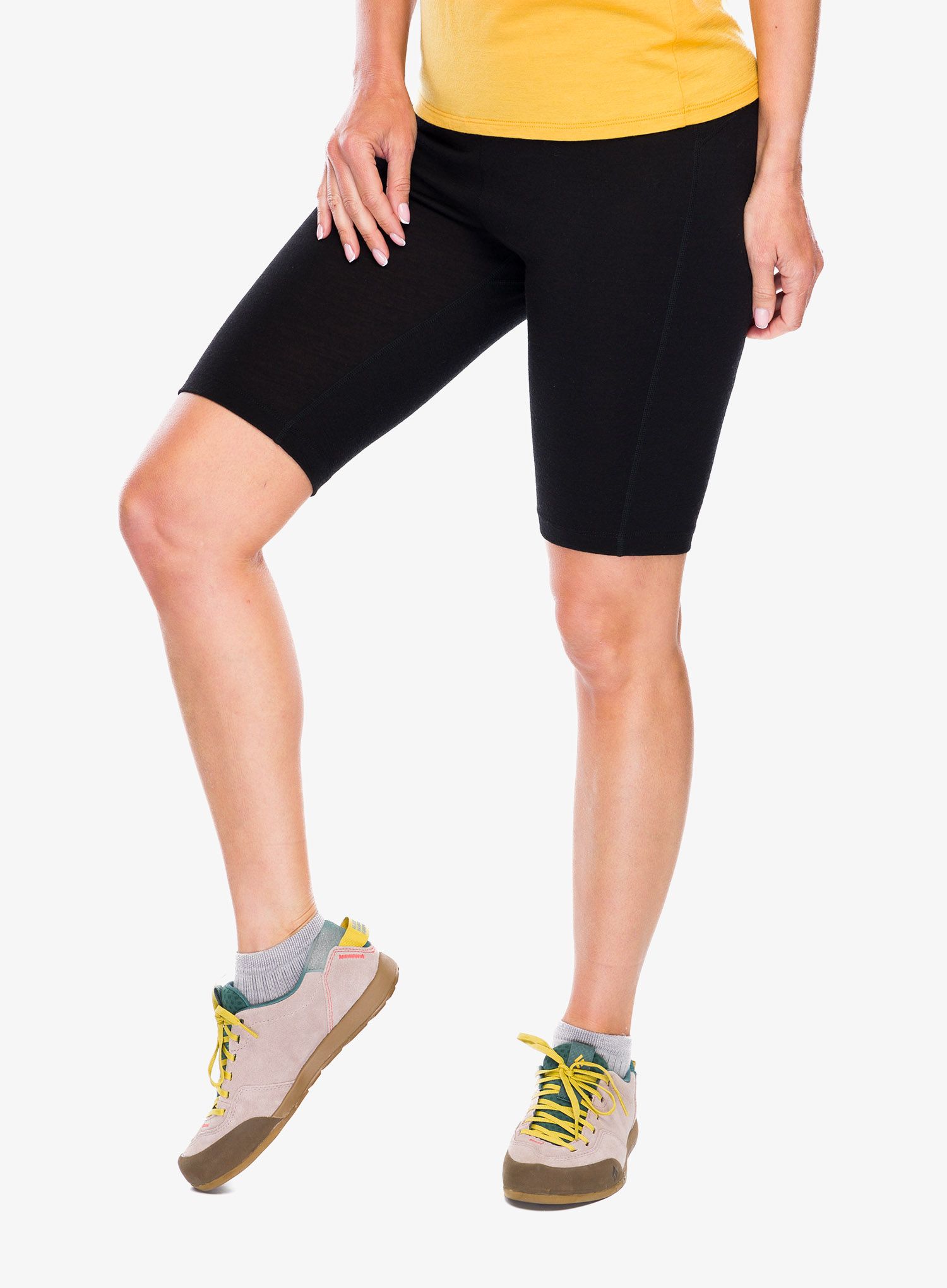Ženske termo pajkice Icebreaker 200 Oasis Shorts - black