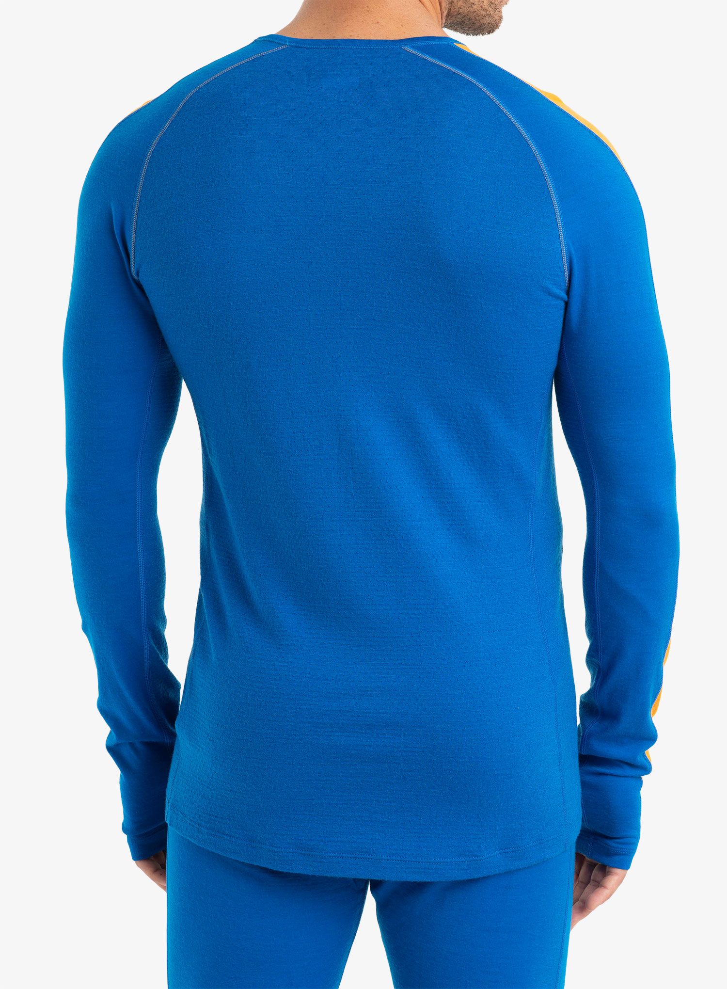 Termo flis jopa Icebreaker 200 ZoneKnit LS Crewe - lazurite/solar