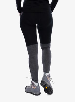 Ženske termo pajkice Icebreaker 200 ZoneKnit Leggings - black/jet hthr