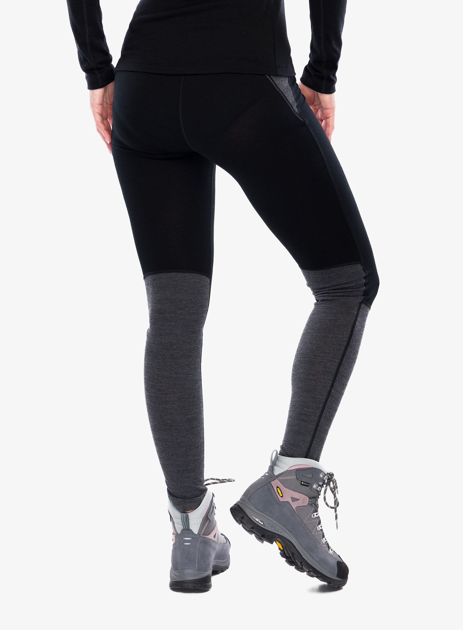 Ženske termo pajkice Icebreaker 200 ZoneKnit Leggings - black/jet hthr
