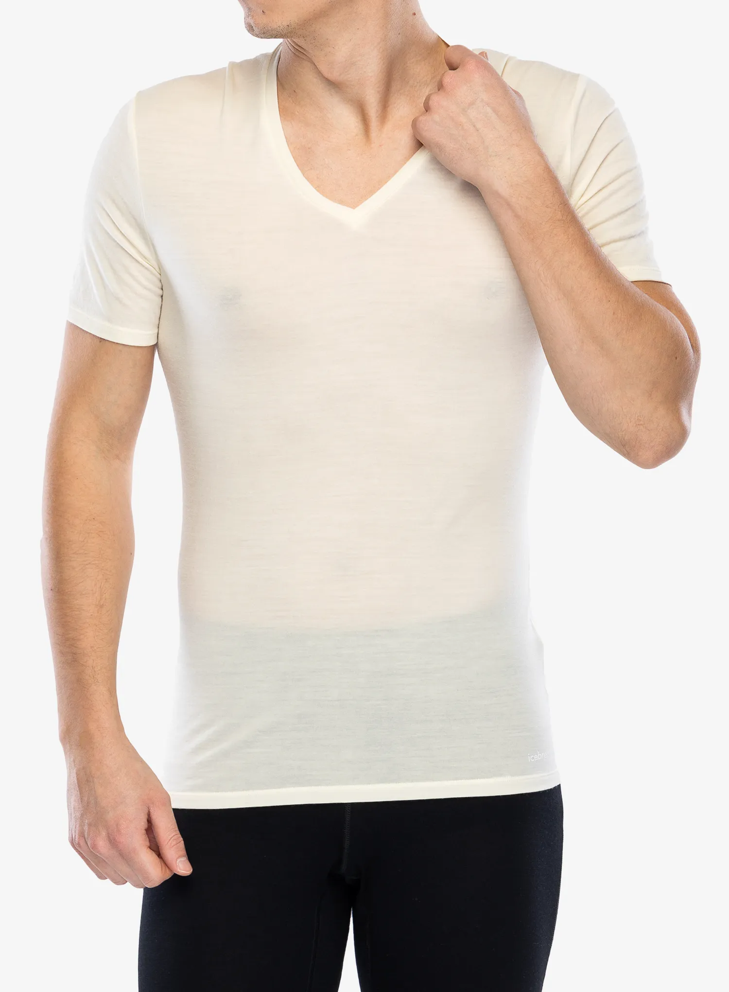 Termo majica Icebreaker Anatomica S/S V - undyed