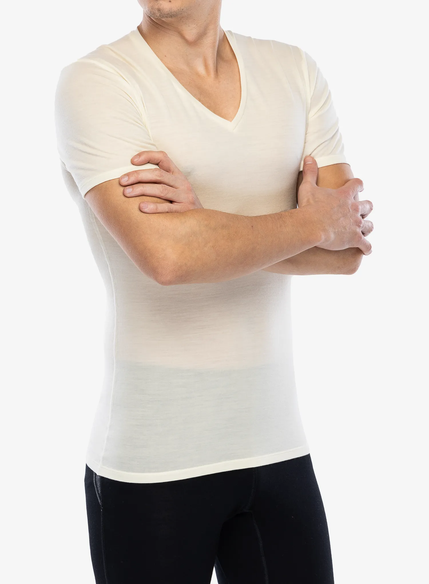 Termo majica Icebreaker Anatomica S/S V - undyed