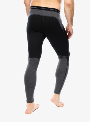 Termo pajkice Icebreaker Men 200 ZoneKnit Leggings - black/jet hthr/cb