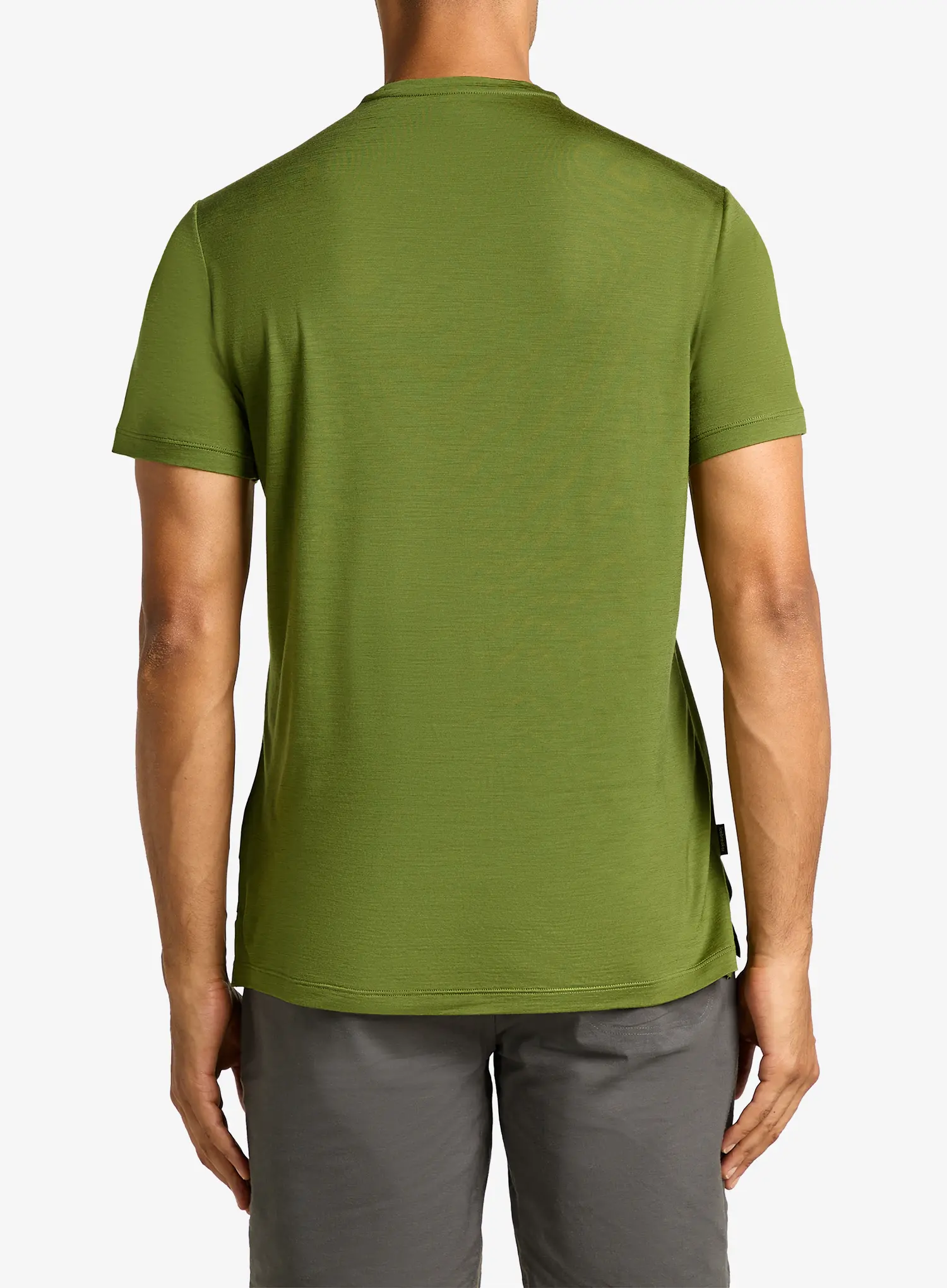Majica s potiskom Icebreaker Merino 125 Cool-Lite Sphere SS Tee Across - sphagnum