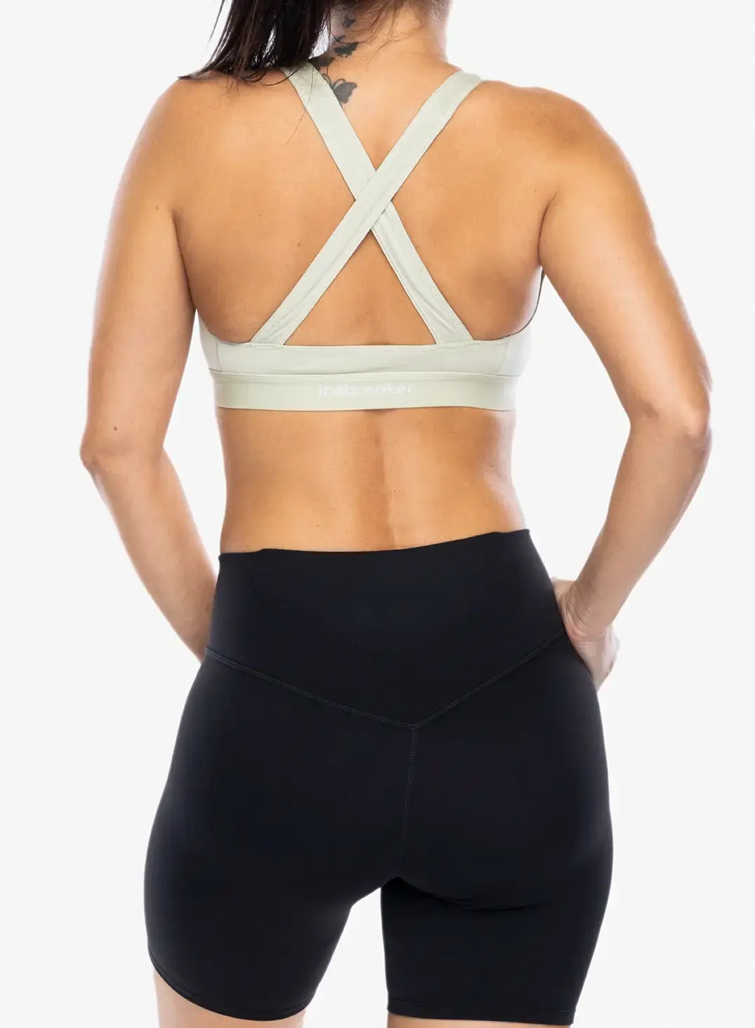 Športni nedrček Icebreaker Merino 125 Cool-Lite Sprite Racerback Bra - ashen