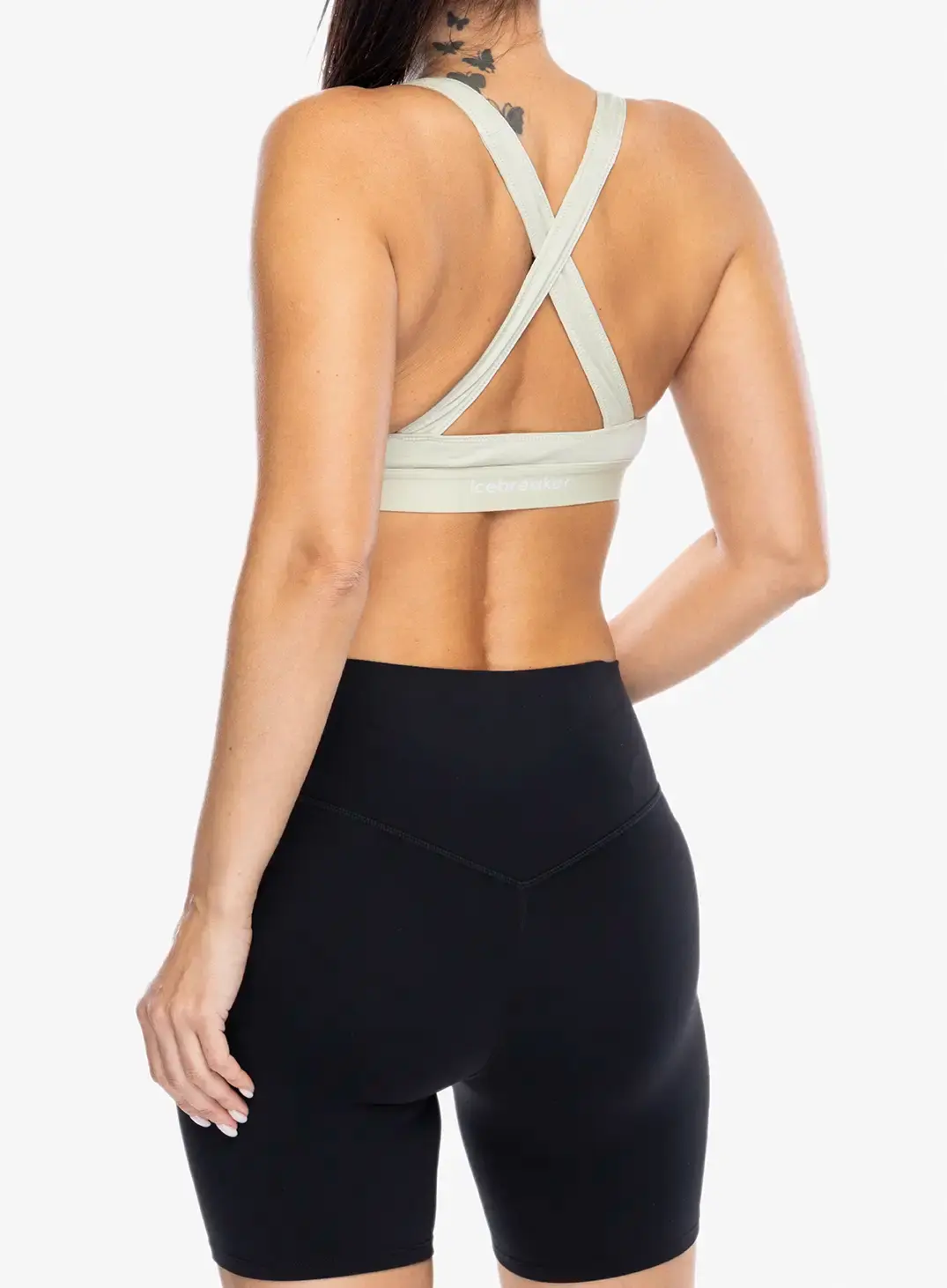 Športni nedrček Icebreaker Merino 125 Cool-Lite Sprite Racerback Bra - ashen