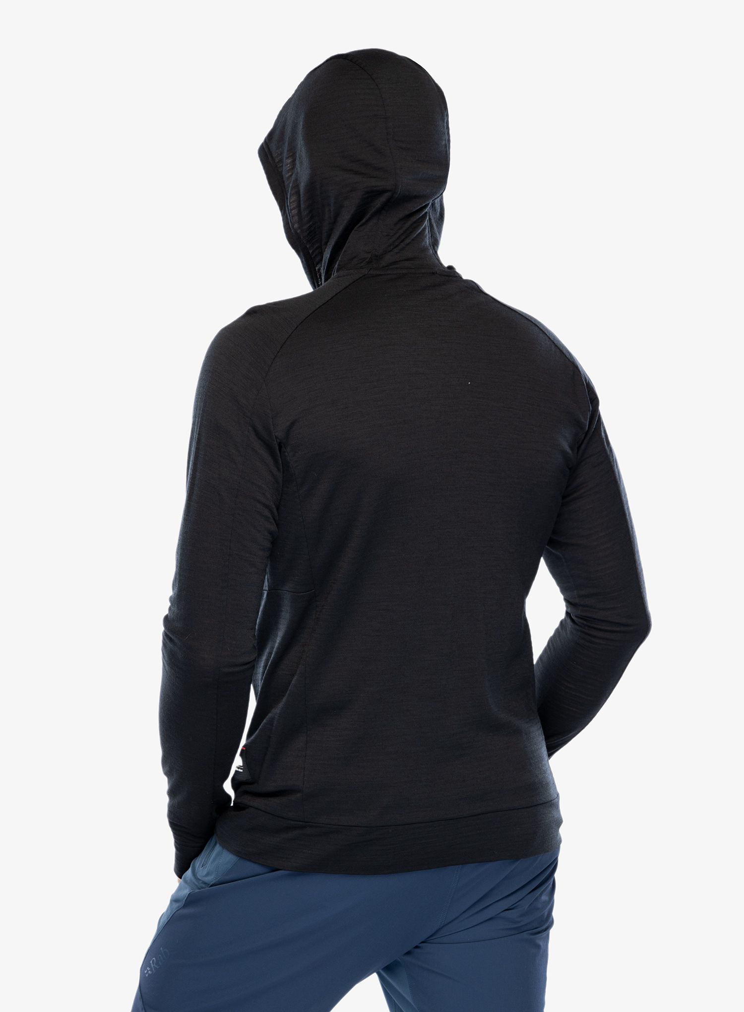 Jopica s kapuco Icebreaker Merino 200 Realfleece IB X TNF LS Zip Hoodie - black