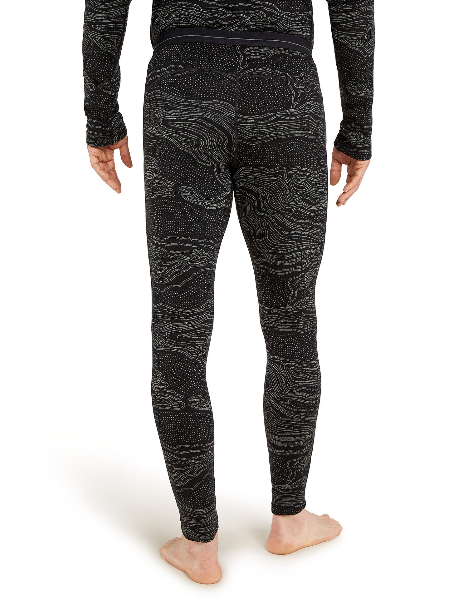Termo pajkice Icebreaker Merino 260 Vertex Leggings Snow Guide - black/galaxy/j