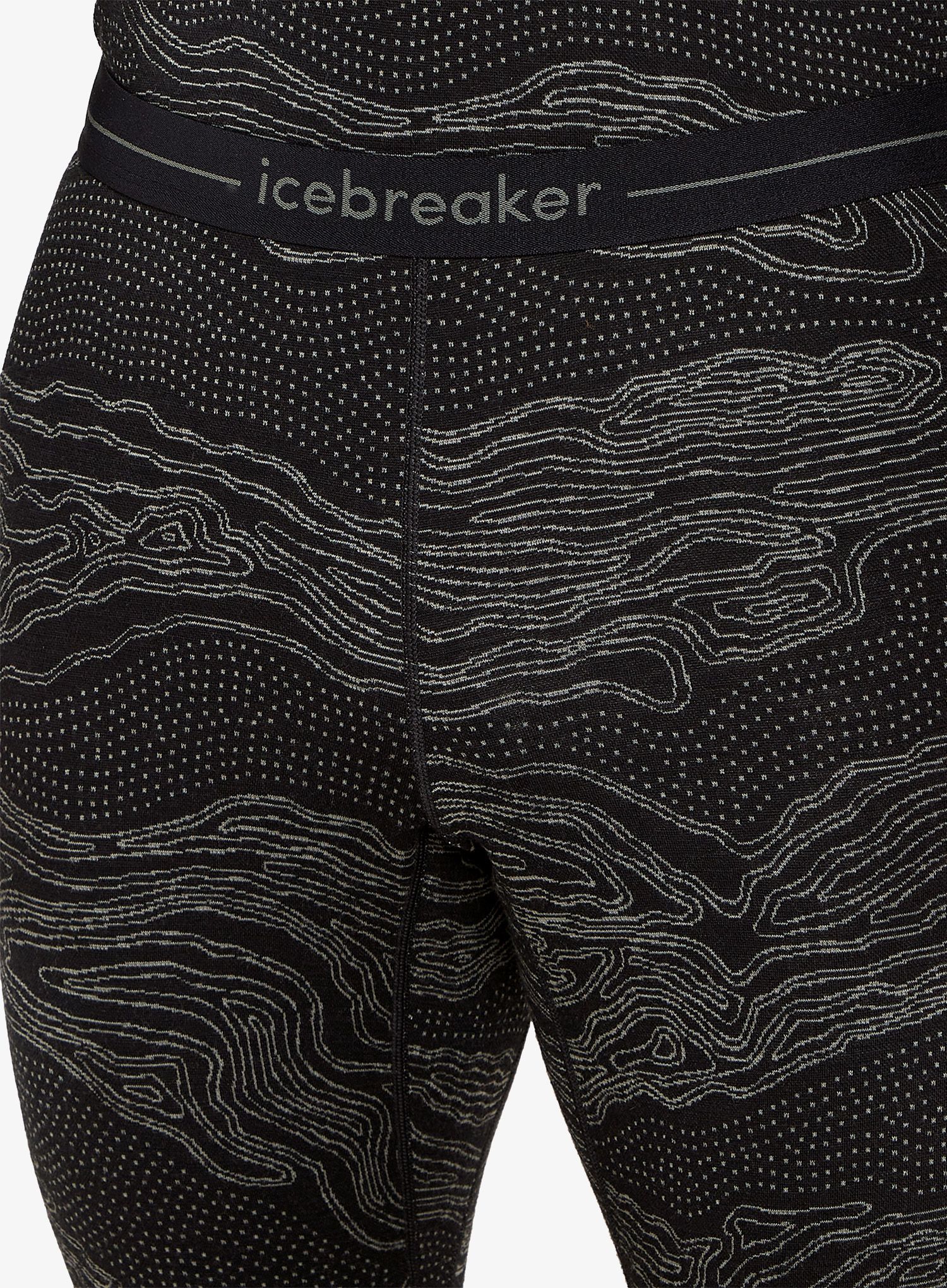 Termo pajkice Icebreaker Merino 260 Vertex Leggings Snow Guide - black/galaxy/j