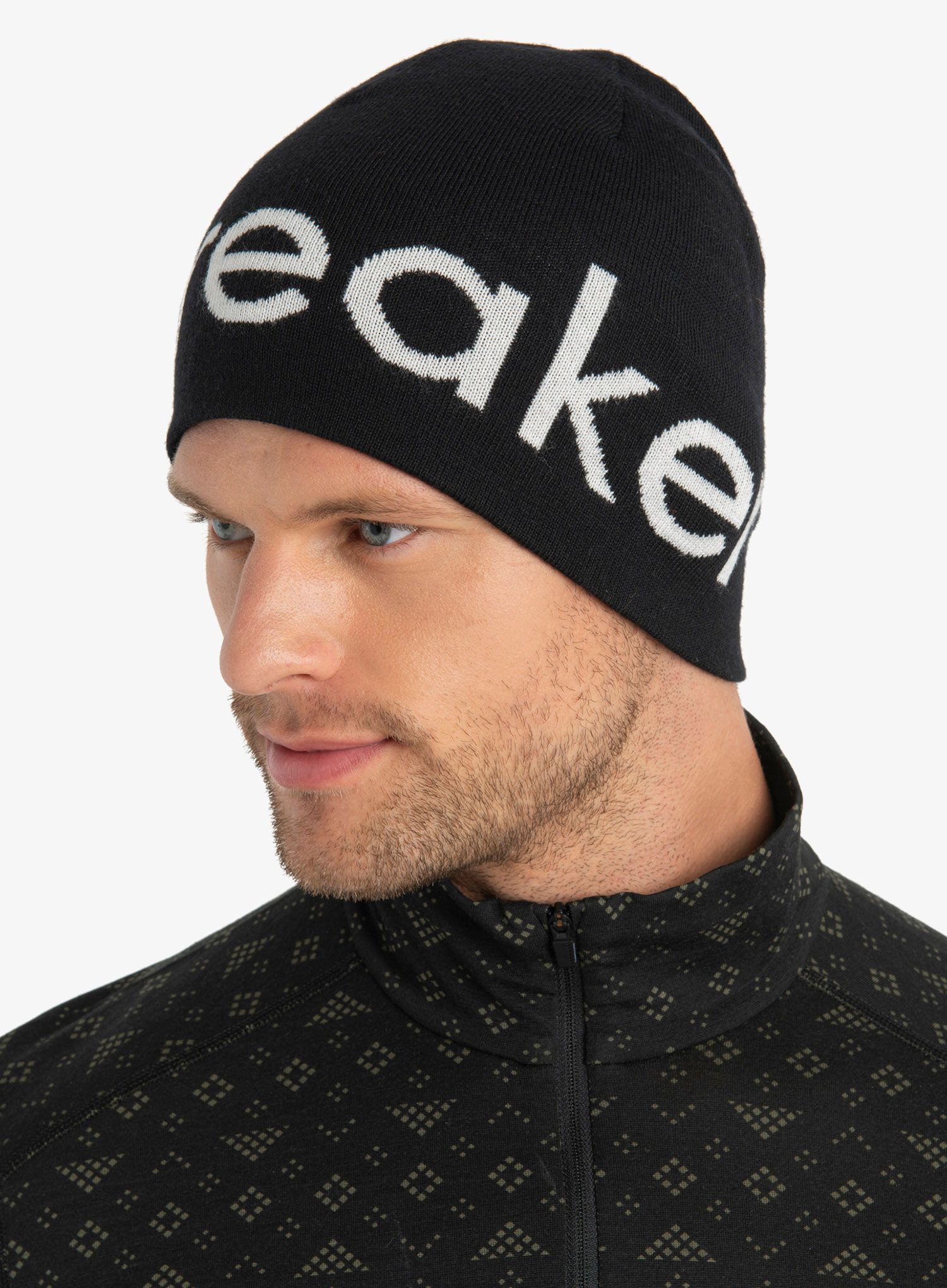 Zimska kapa Icebreaker Merino Icebreaker Beanie - black/ecru