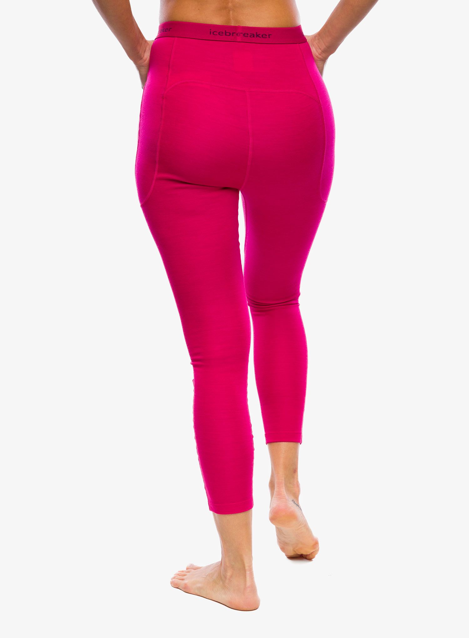 Ženske termo pajkice Icebreaker Merino Leggings - electron pink