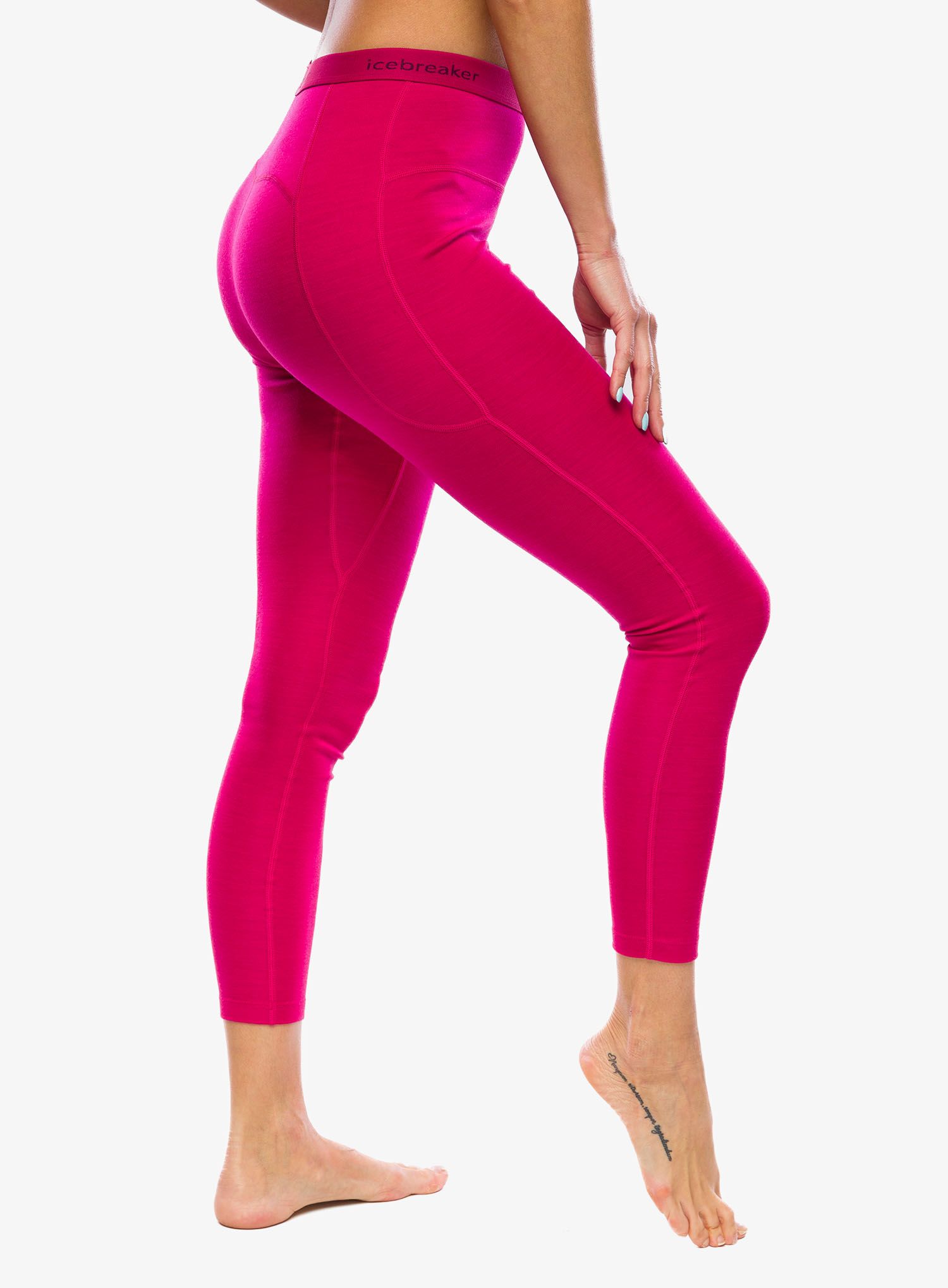 Ženske termo pajkice Icebreaker Merino Leggings - electron pink