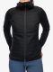 Ženska hibridna jakna Icebreaker Merino Quantum Hybrid LS Zip Hoodie - black