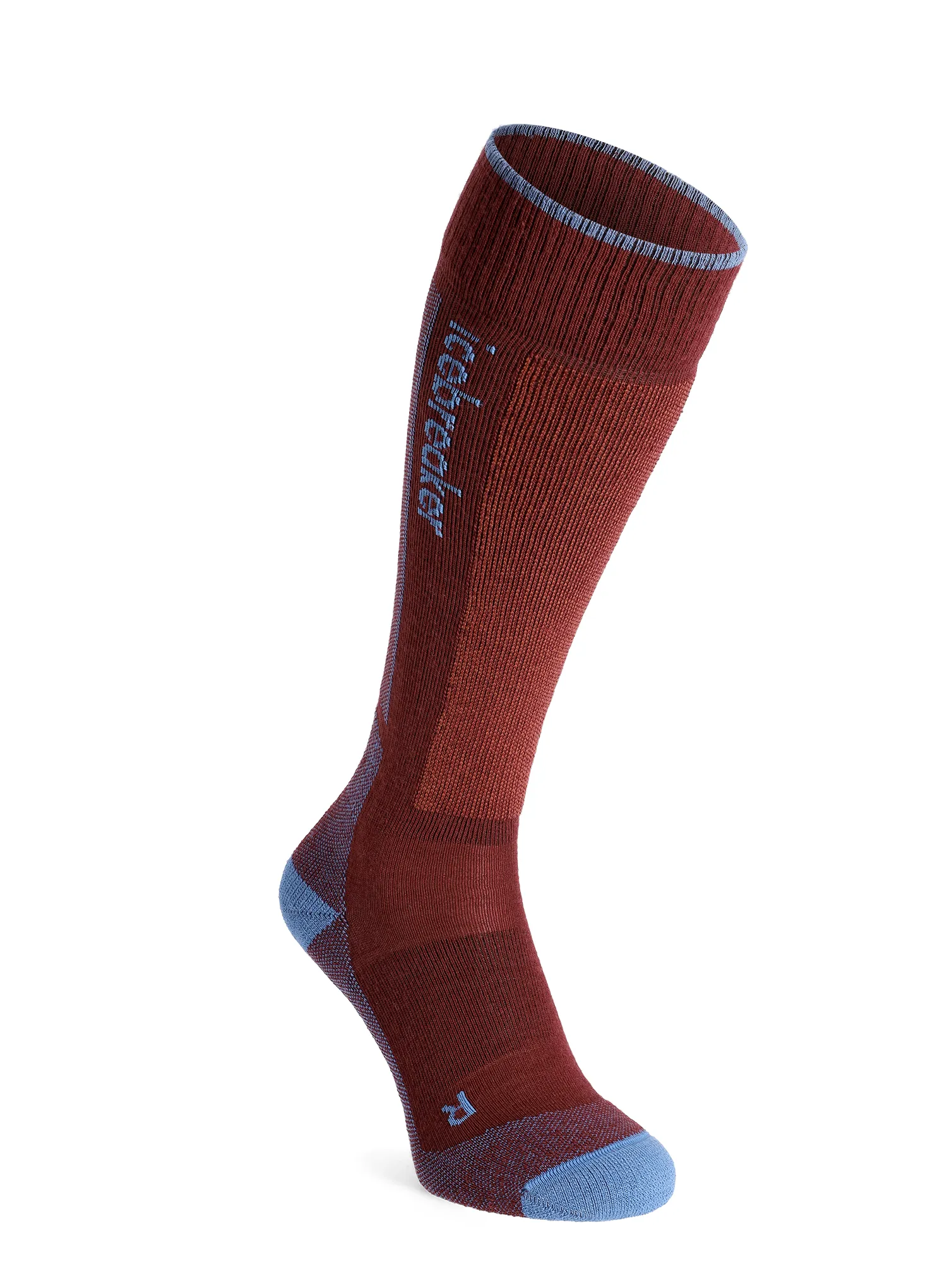 Ženske smučarske nogavice Icebreaker Merino Ski+ Light OTC - port/baja/cedar wood