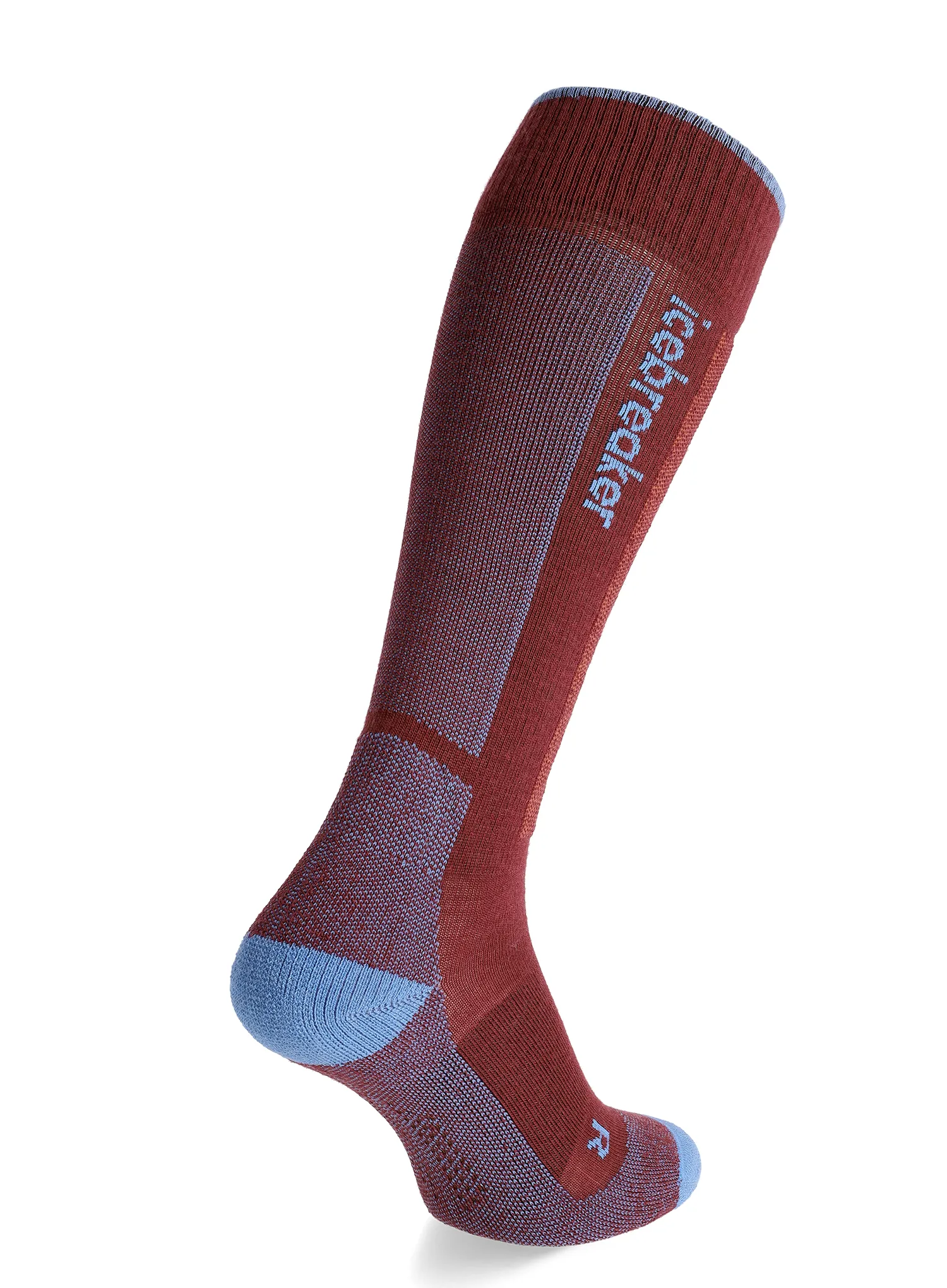Ženske smučarske nogavice Icebreaker Merino Ski+ Light OTC - port/baja/cedar wood