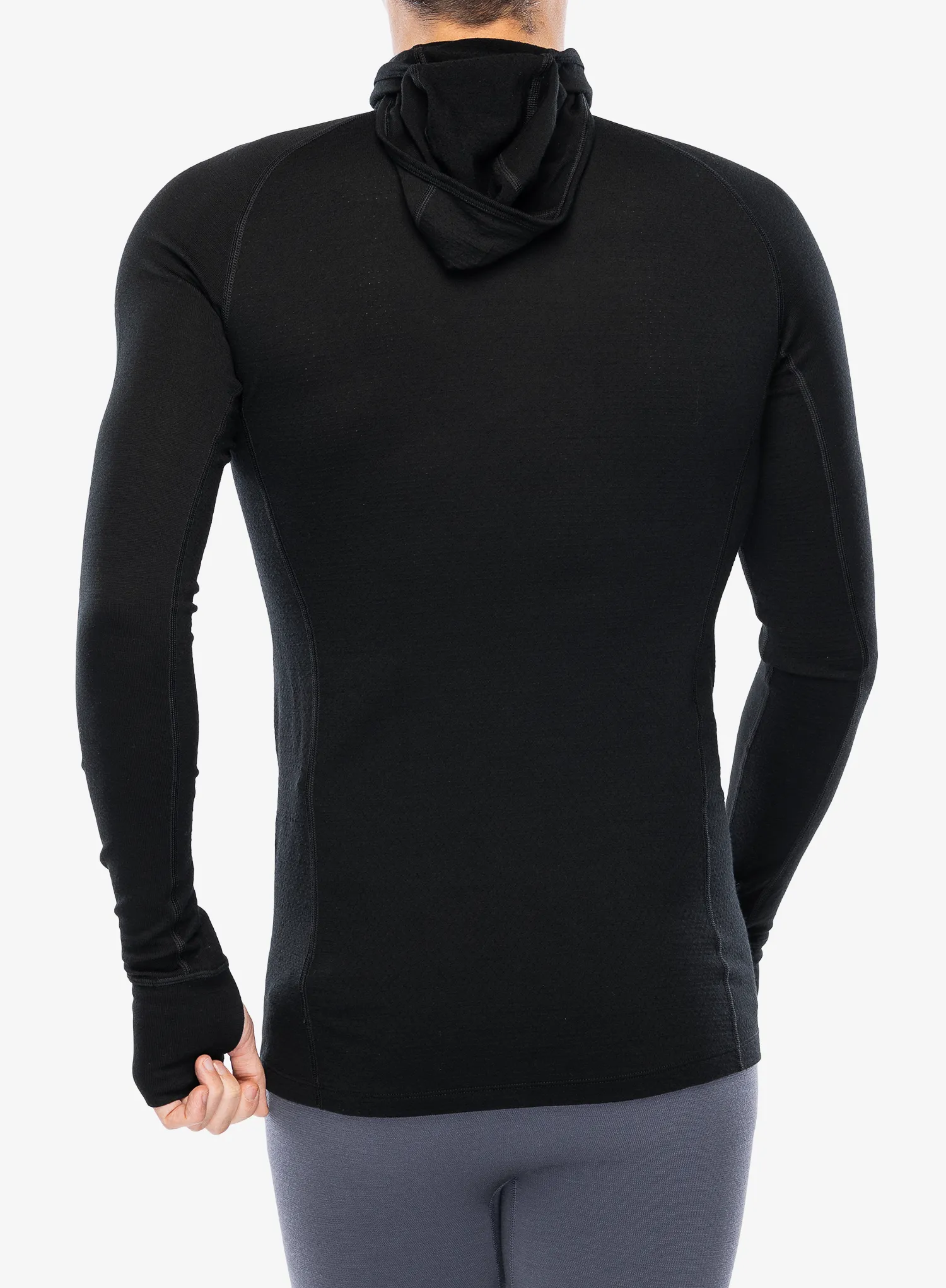 Termo flis jopa Icebreaker ZoneKnit Insulated LS Hoodie - black