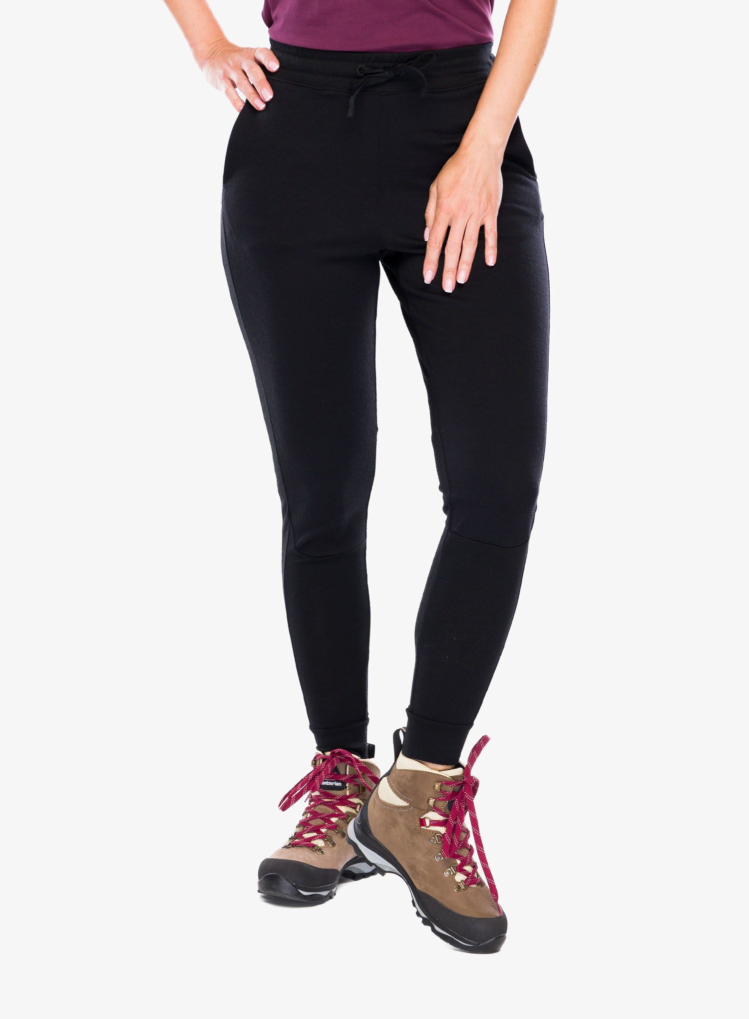 Ženske hlače Icebreaker ZoneKnit Jogger - black