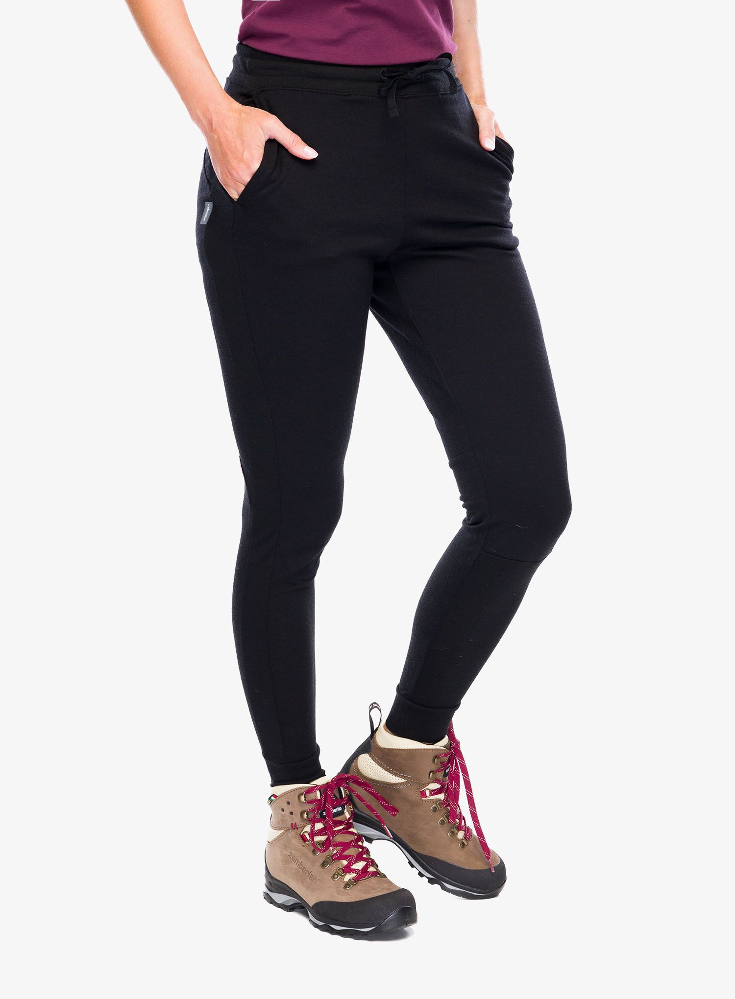 Ženske hlače Icebreaker ZoneKnit Jogger - black