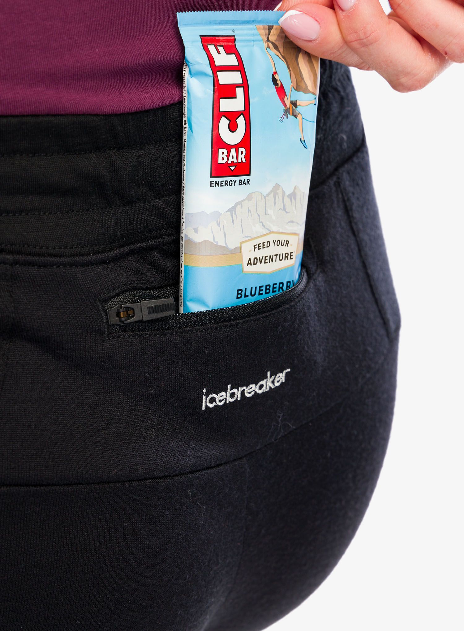 Ženske hlače Icebreaker ZoneKnit Jogger - black