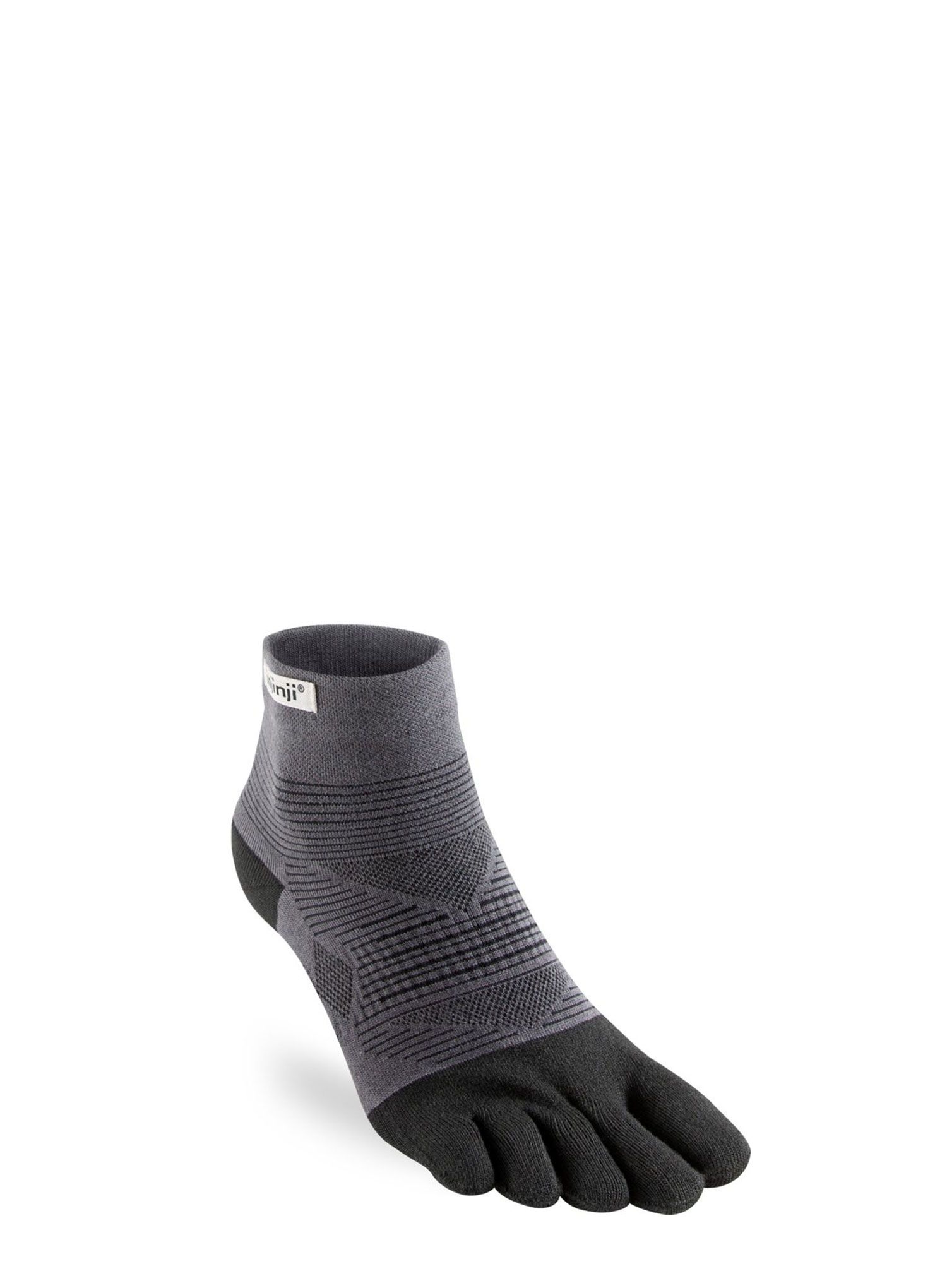 Tekaške nogavice Injinji Run Lightweight Mini-Crew 2 - black