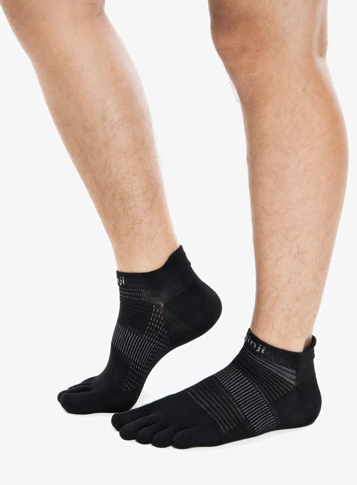Tekaške nogavice Injinji Run Lightweight No-Show - black