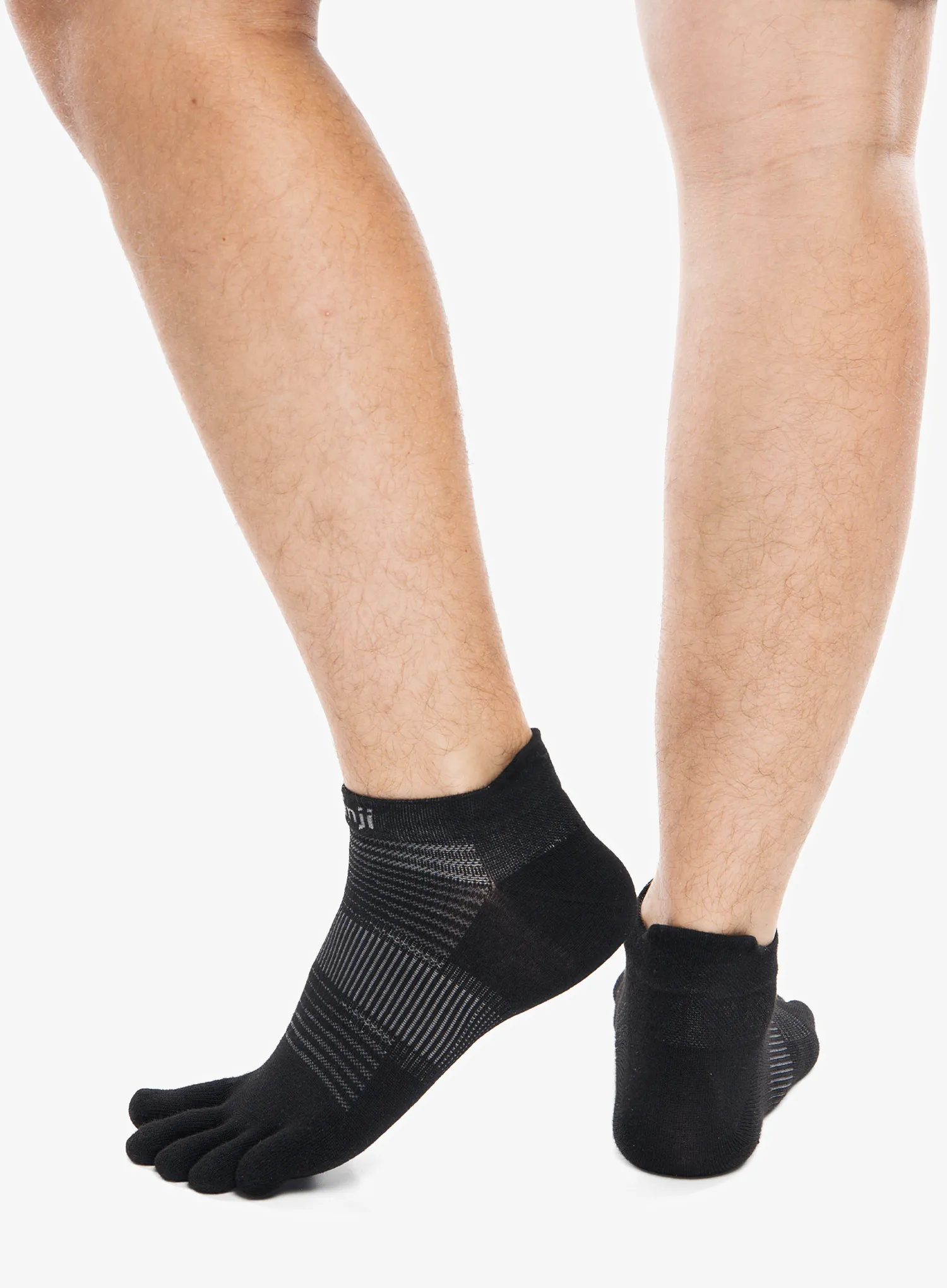 Tekaške nogavice Injinji Run Lightweight No-Show - black
