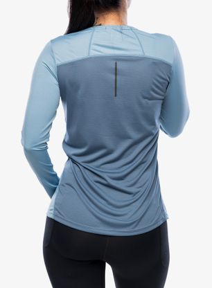 Ženska tekaška jopica Inov-8 Performance Long Sleeve - blue grey/slate