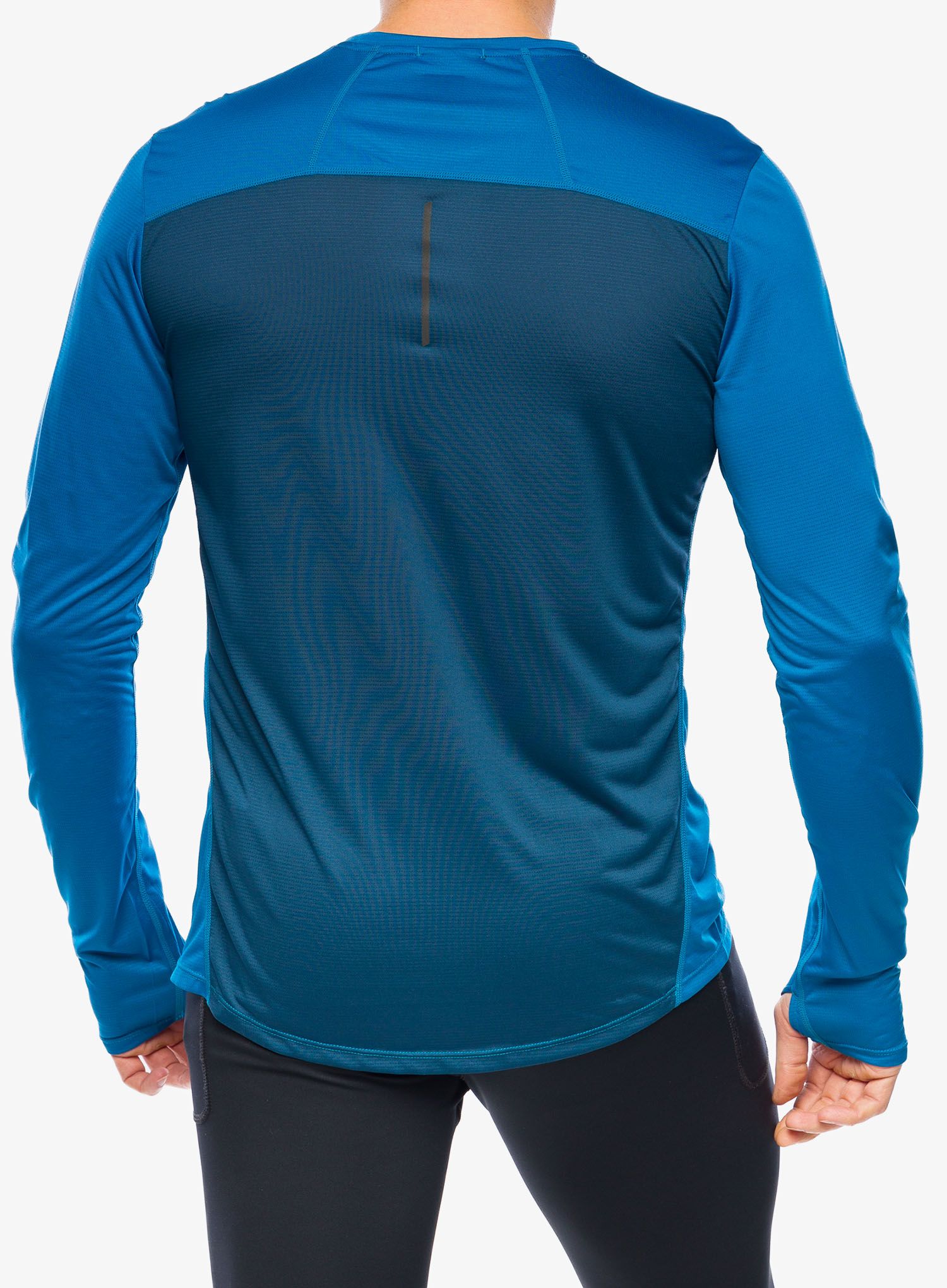 Tekaška jopica Inov-8 Performance Long Sleeve - blue/navy
