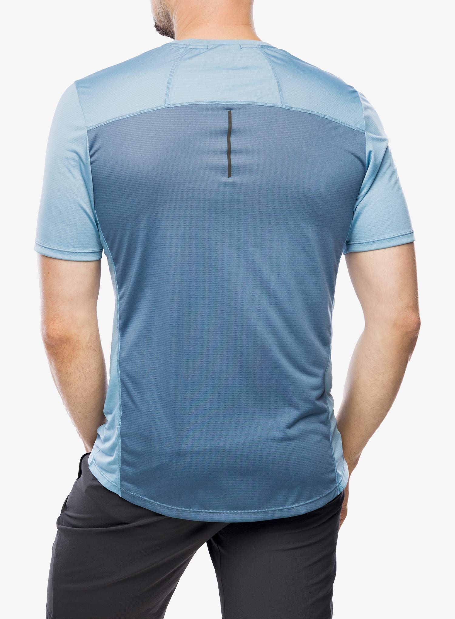 Tekaška majica Inov-8 Performance Short Sleeve - blue grey/slate