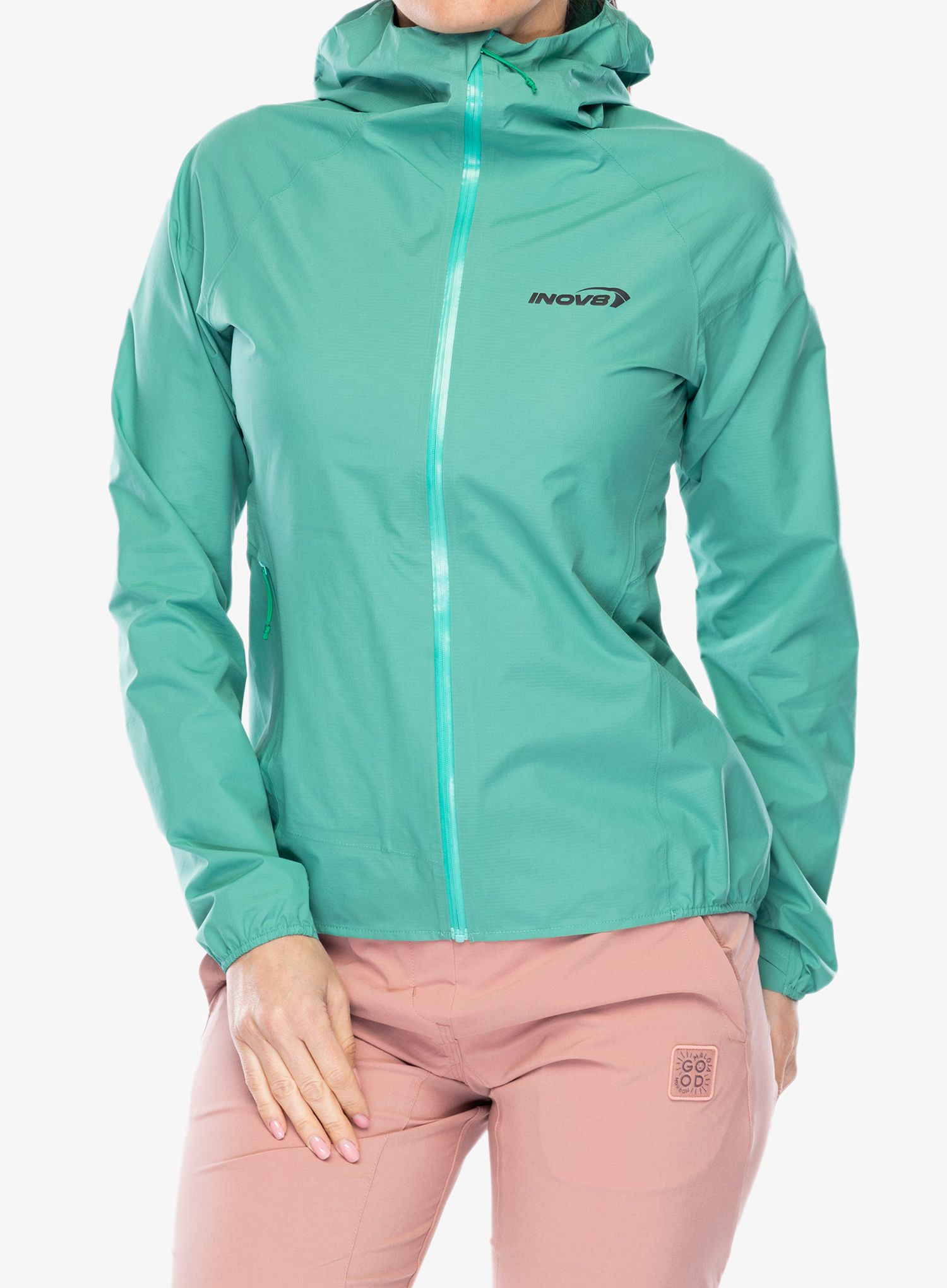 Ženska tekaška jakna Inov-8 Stormshell FZ V2 - aqua