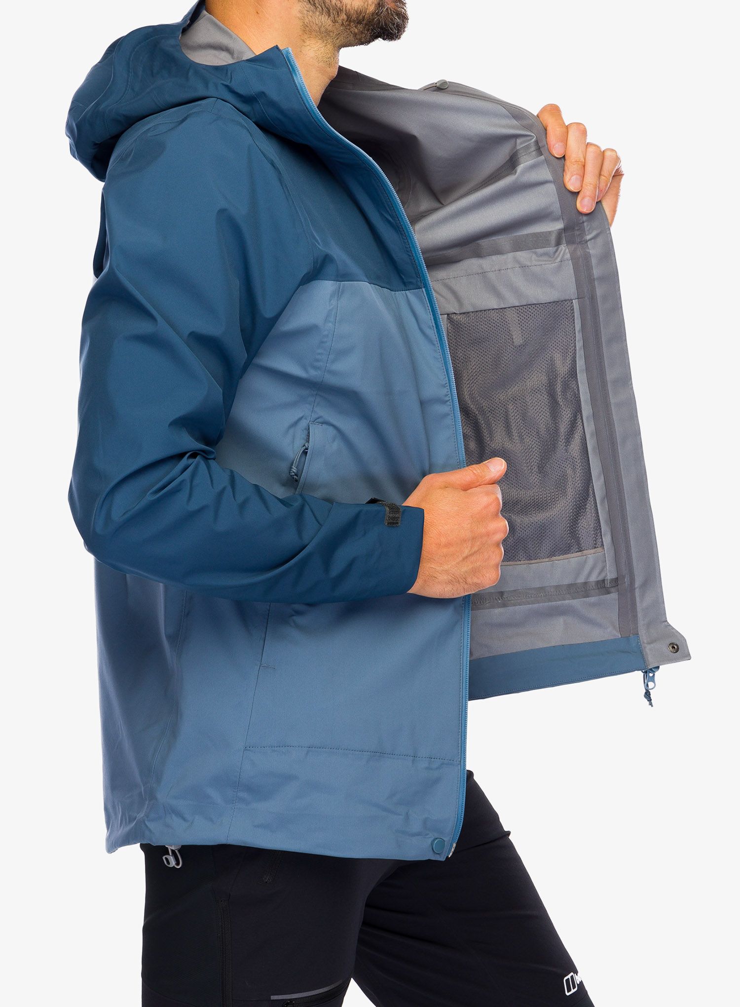 Nepremočljiva jakna Inov-8 Venturelite Jacket FZ - navy/slate