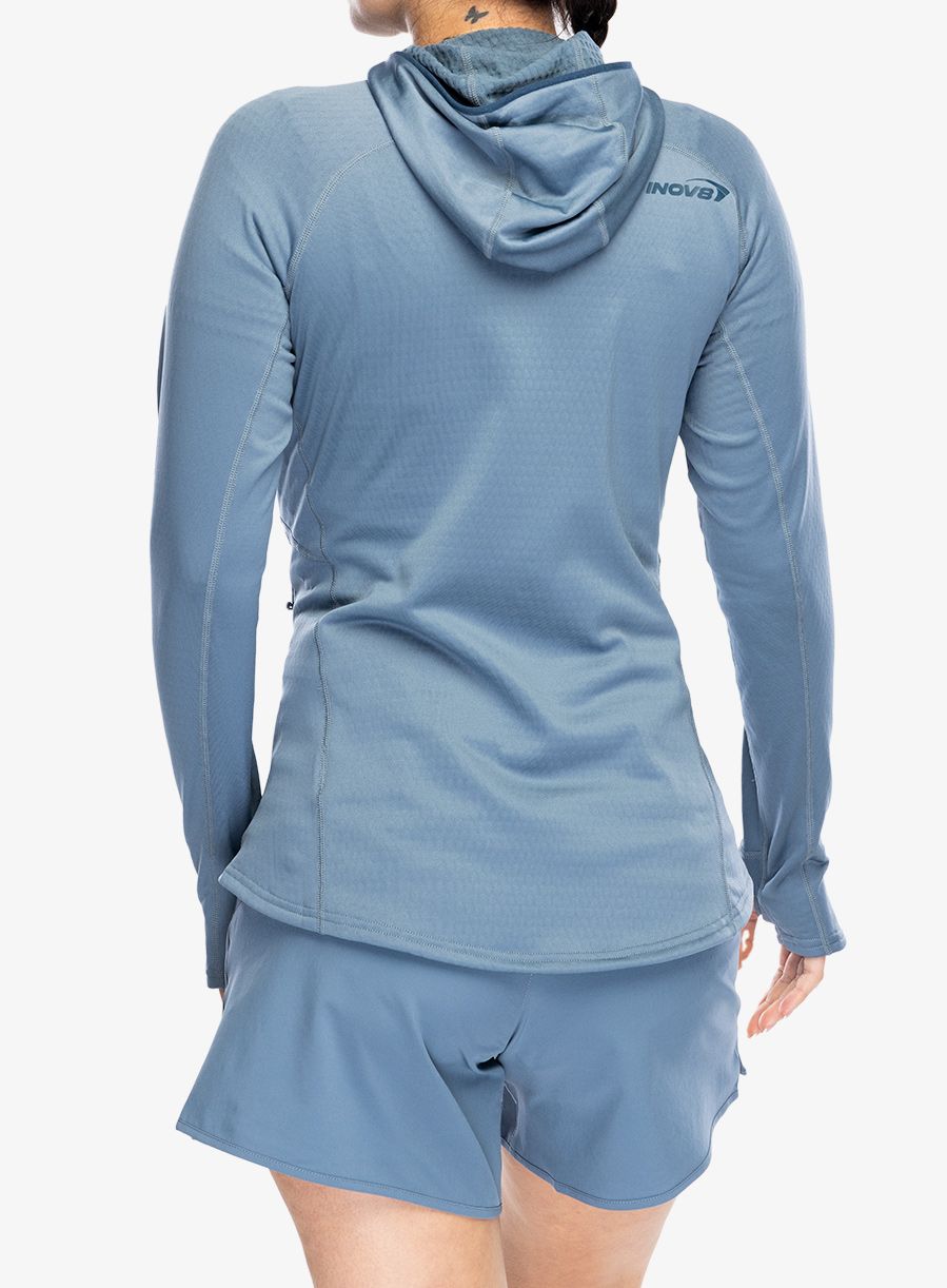 Ženska jopica z zadrgo Inov-8 Venturelite Mid Hoodie FZ - slate