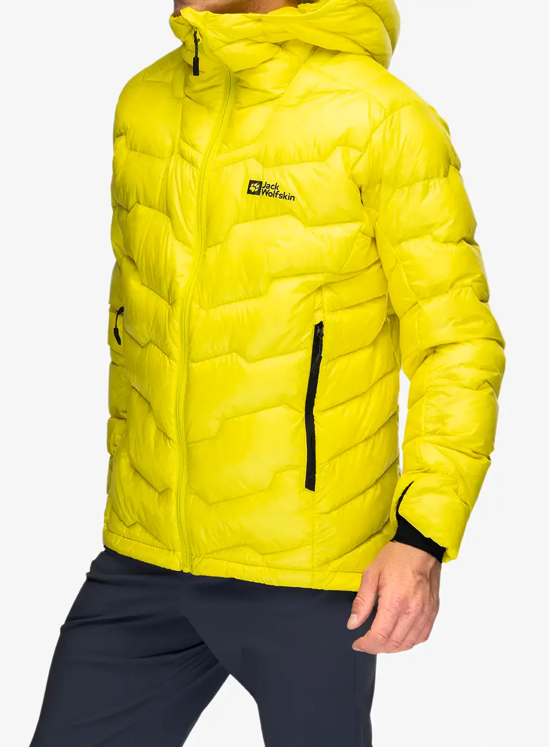 Puhovka Jack Wolfskin Alpspitze Down Hoody - firefly