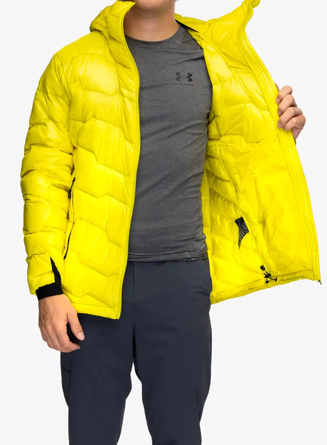 Puhovka Jack Wolfskin Alpspitze Down Hoody - firefly