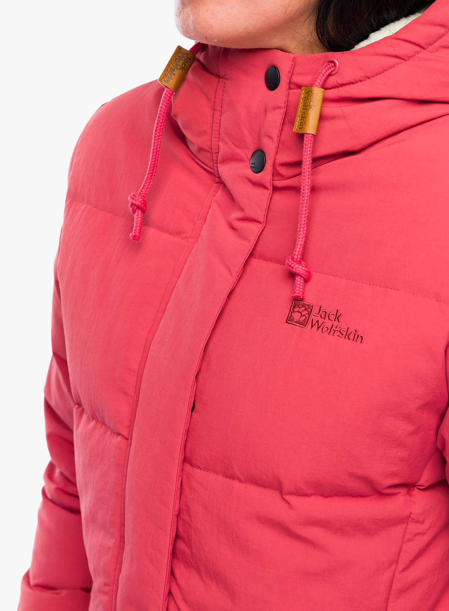 Puhast plašč Jack Wolfskin Nordlicht Coat - red coral