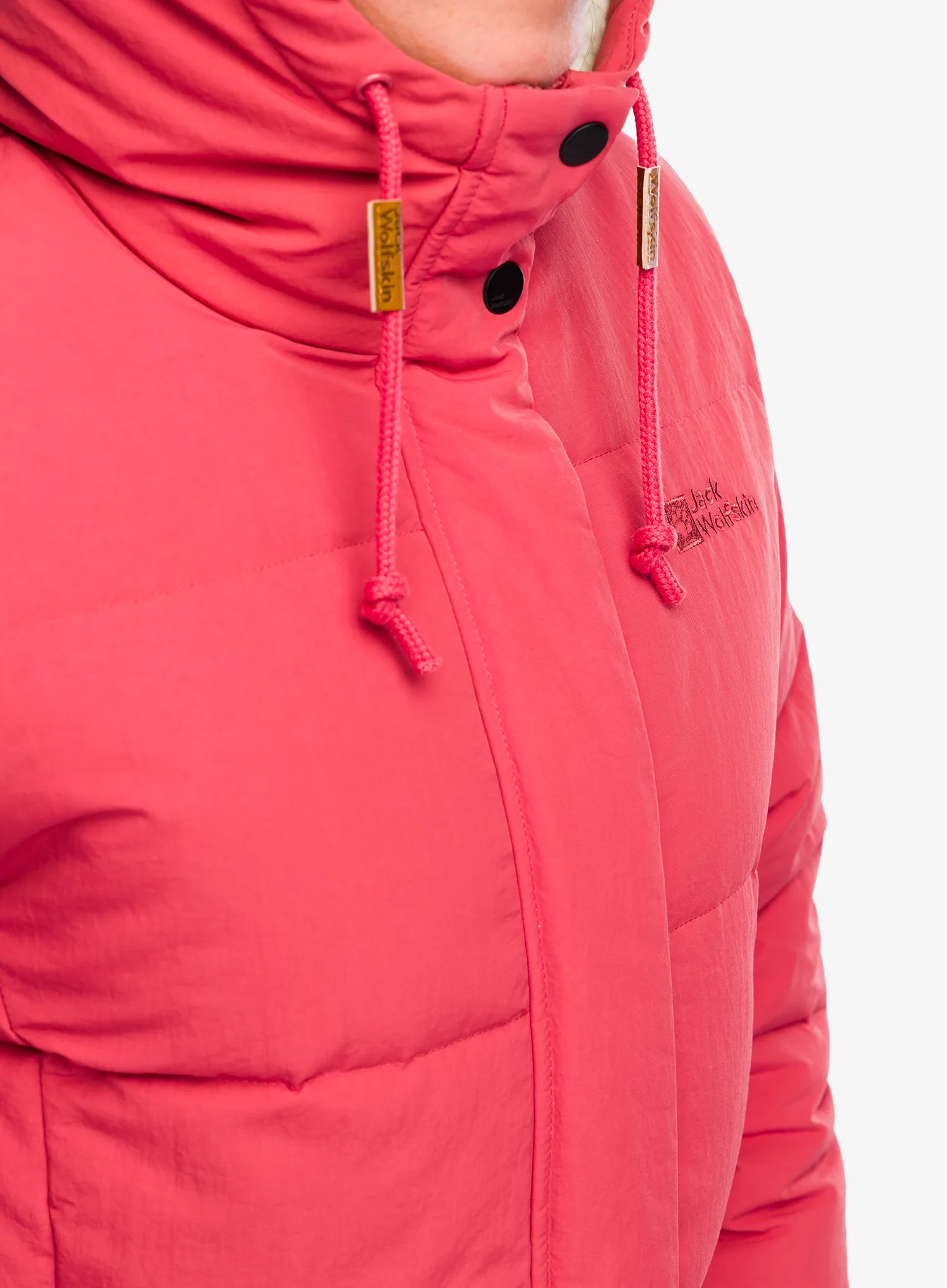 Puhast plašč Jack Wolfskin Nordlicht Coat - red coral
