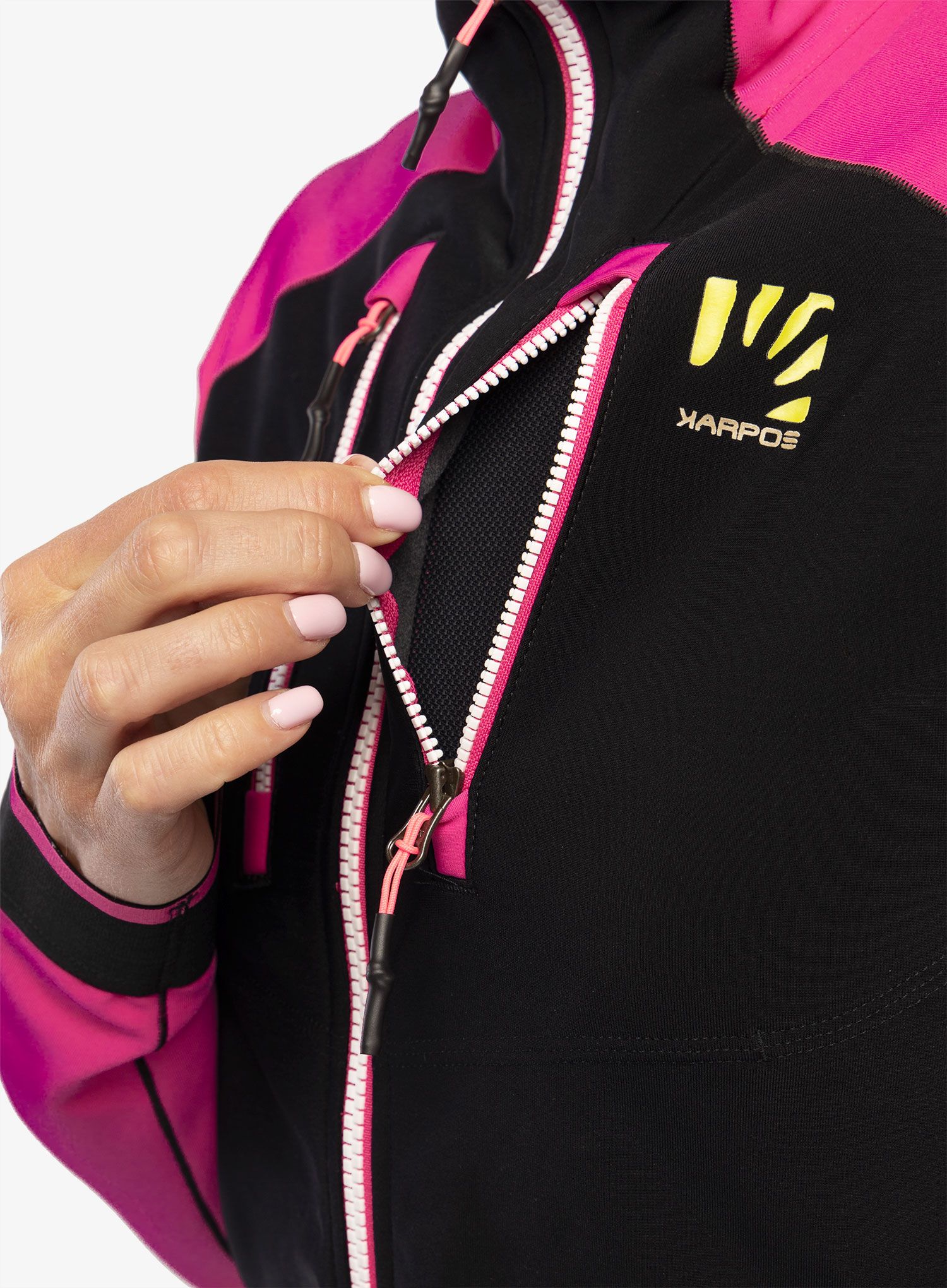 Ženska jakna za turno smučanje Karpos Alagna Evo Pant - black/cabaret