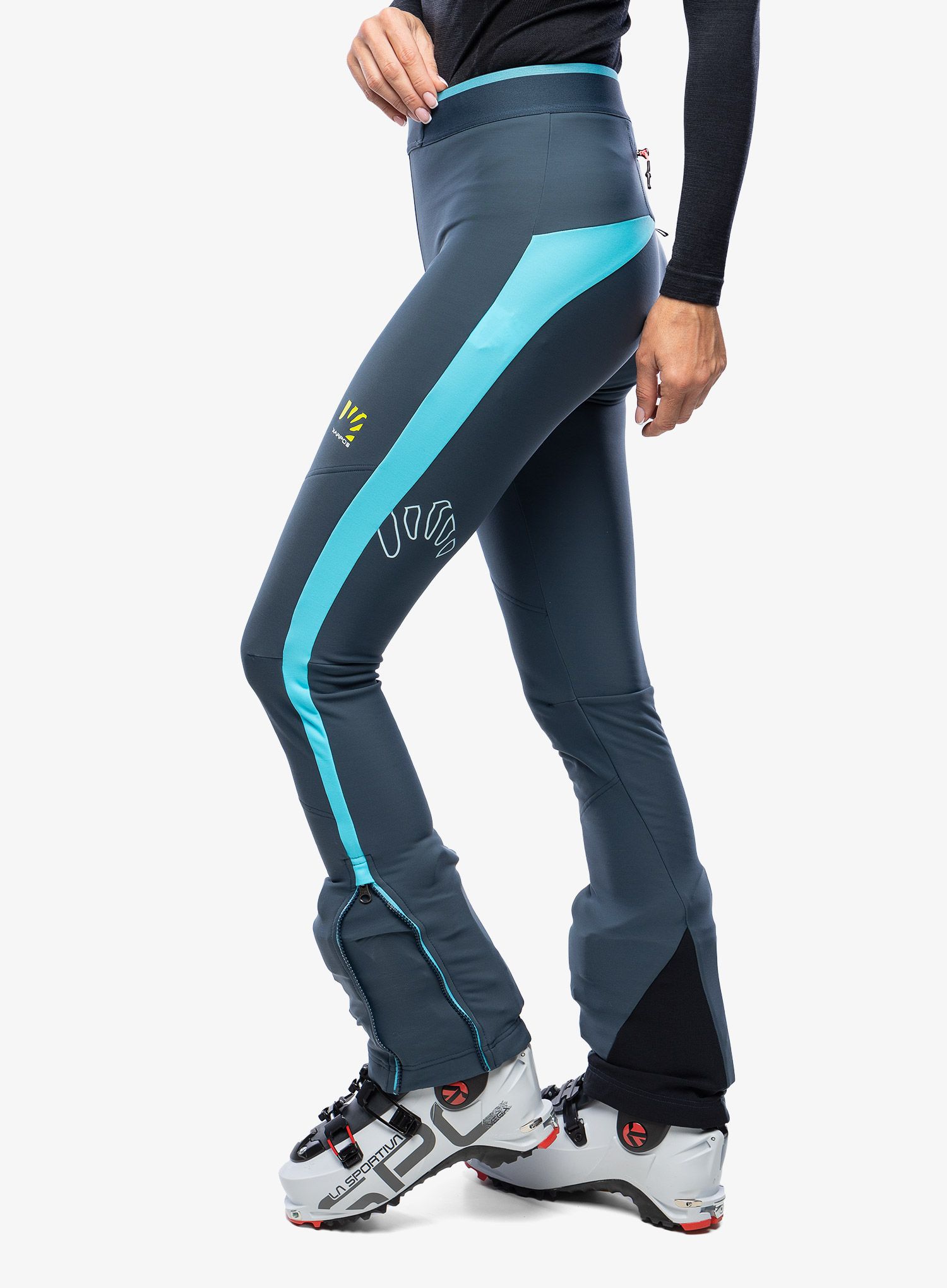 Ženske hlače za turno smučanje Karpos Alagna Evo Pant - midnight/blue atoll