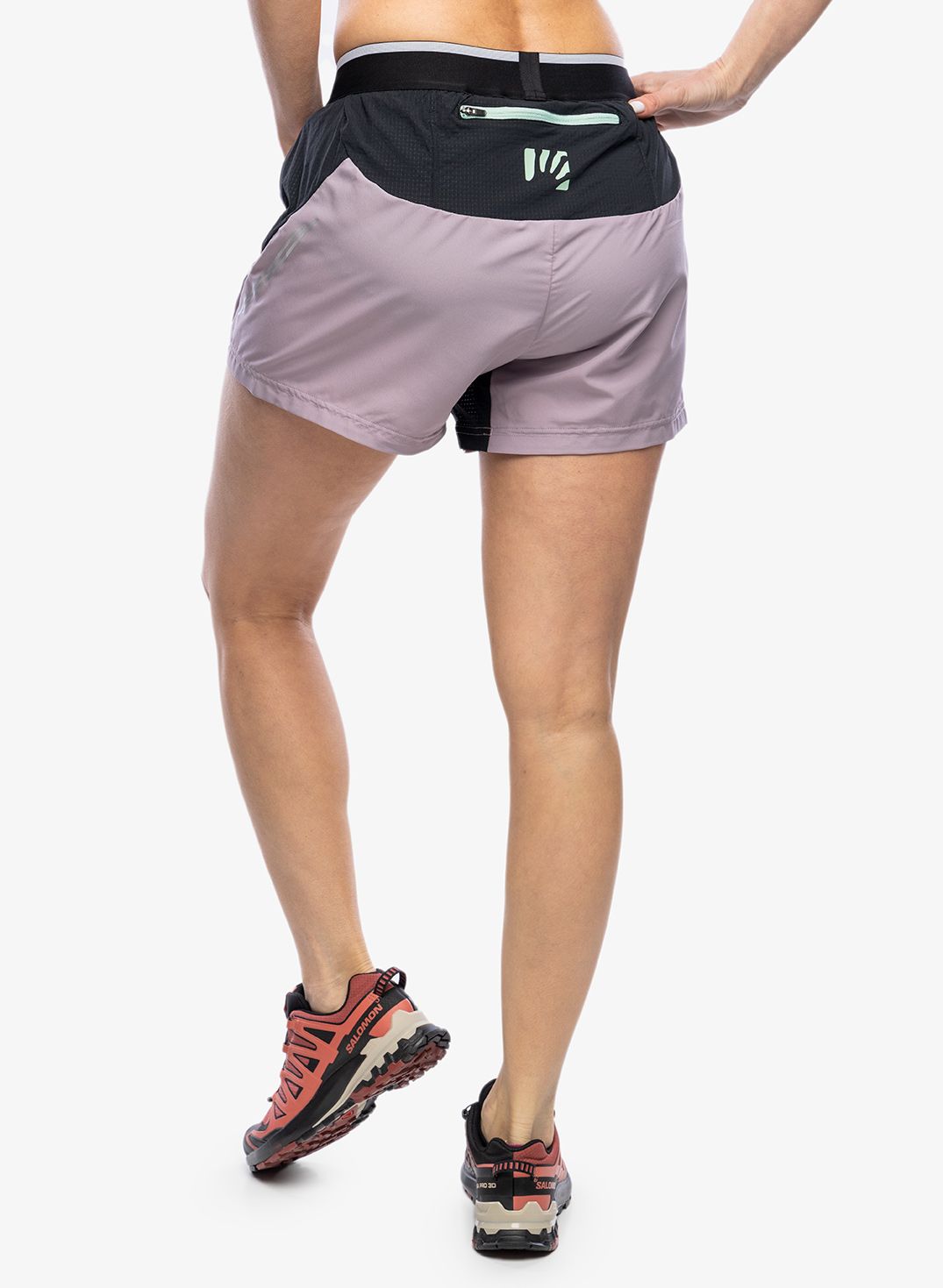 Ženske tekaške kratke hlače Karpos Fast Evo Shorts - nirvana/black