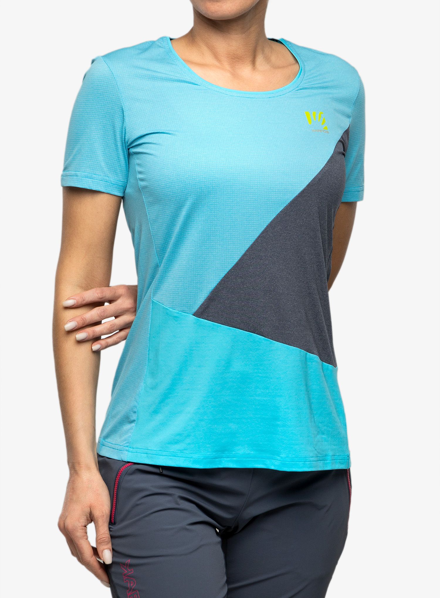 Ženska majica Karpos Nuvolau Jersey - blue atoll/sky captain
