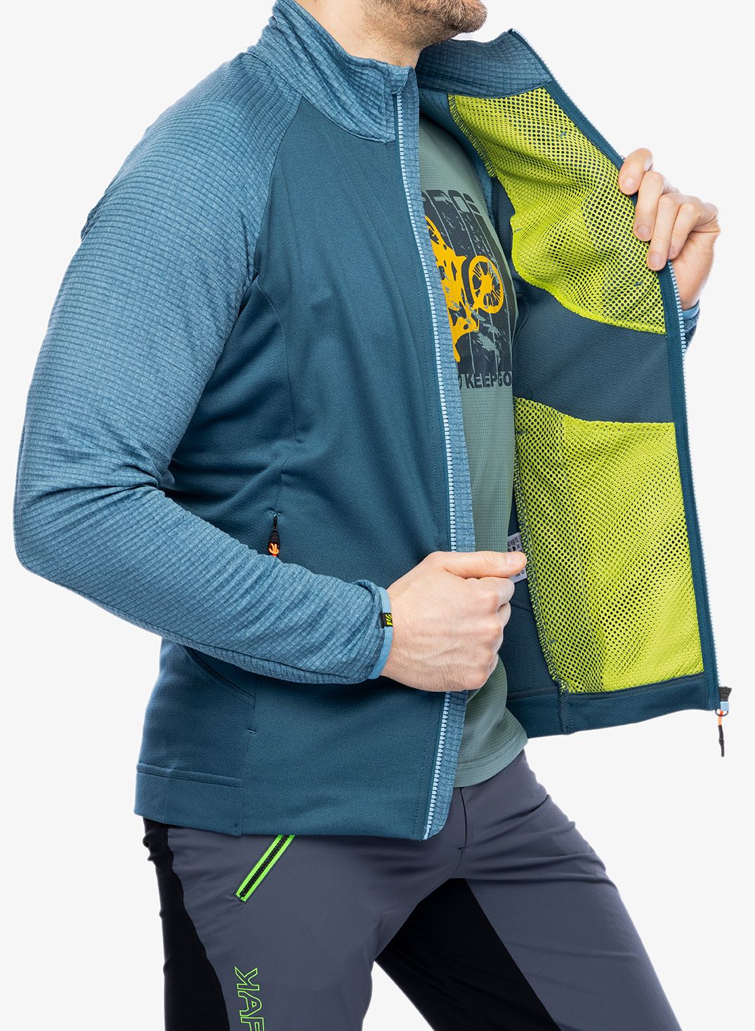 Jopica z zadrgo Karpos Pizzocco Evo Full-Zip Fleece - stargazer/niagara