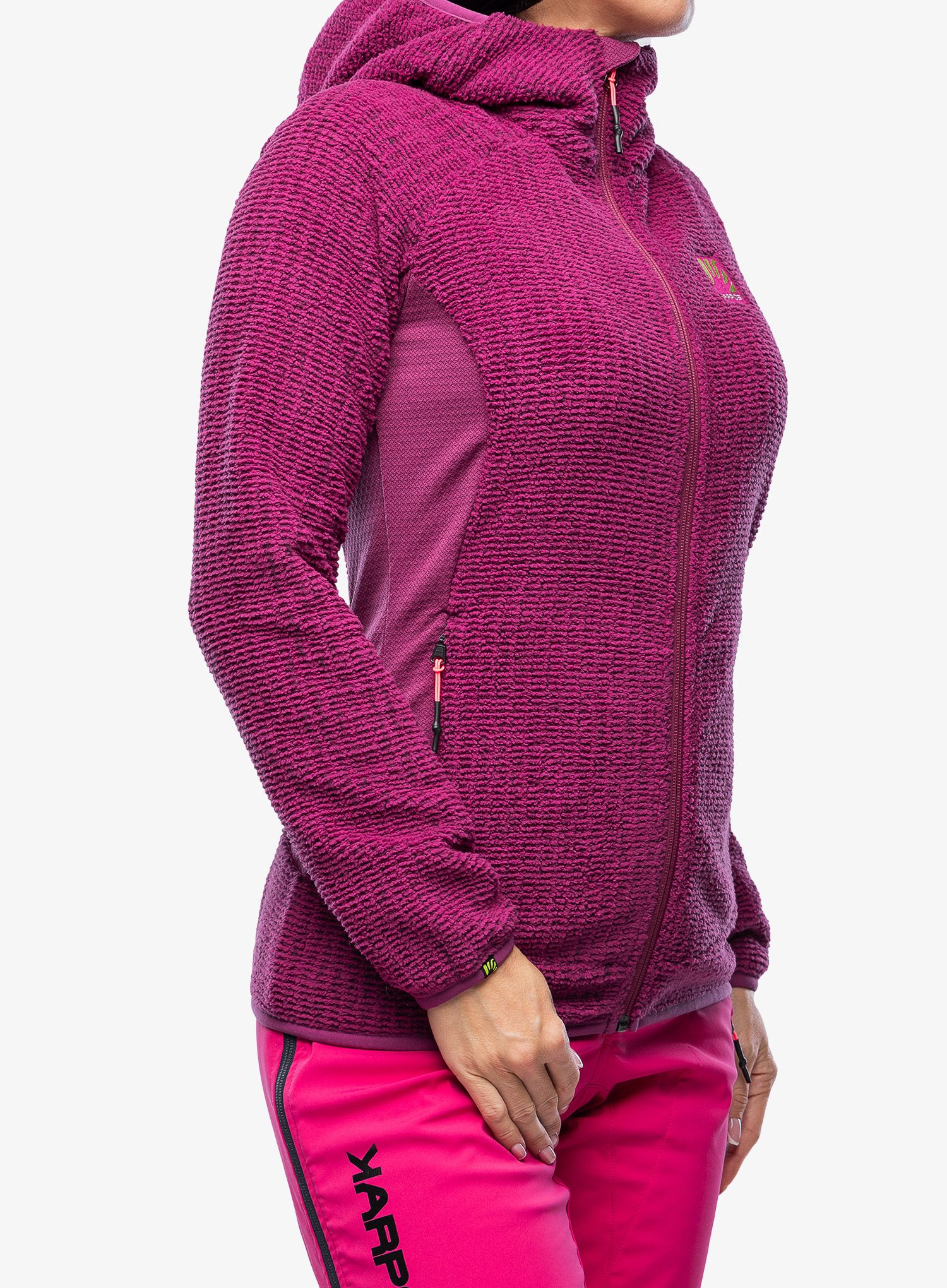 Ženska jopica Karpos Rocchetta Hoodie Fleece - boysenberry