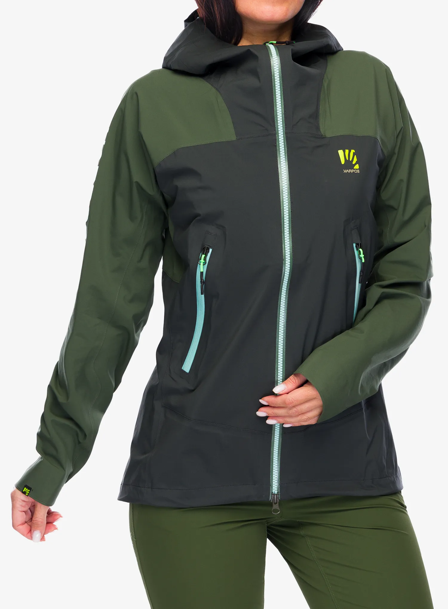 Ženska jakna Karpos Valsesia Shell Jacket - black sand/thyme